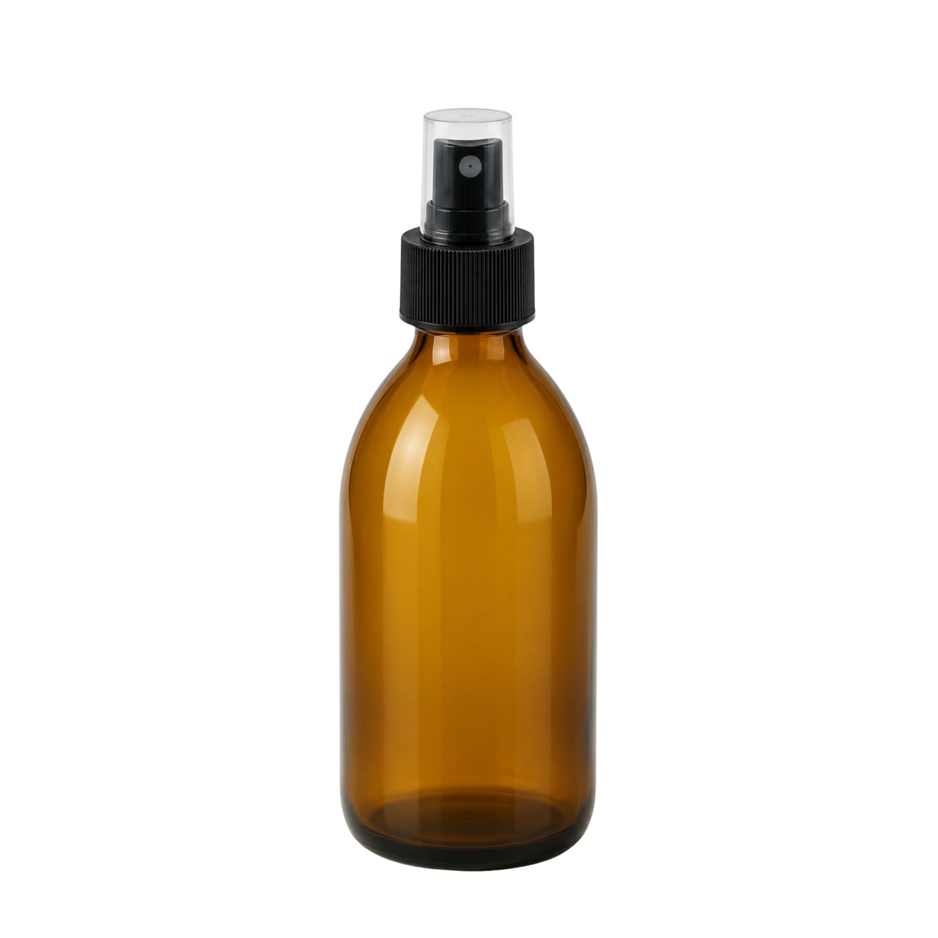 Sprühflasche  250 ml Glas braun mit Zerstäuber