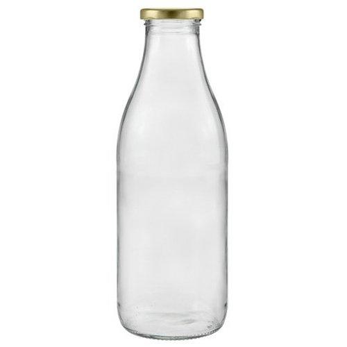 mikken Milchflasche 1000 ml Saftflasche mit Schraubverschluss TO 48