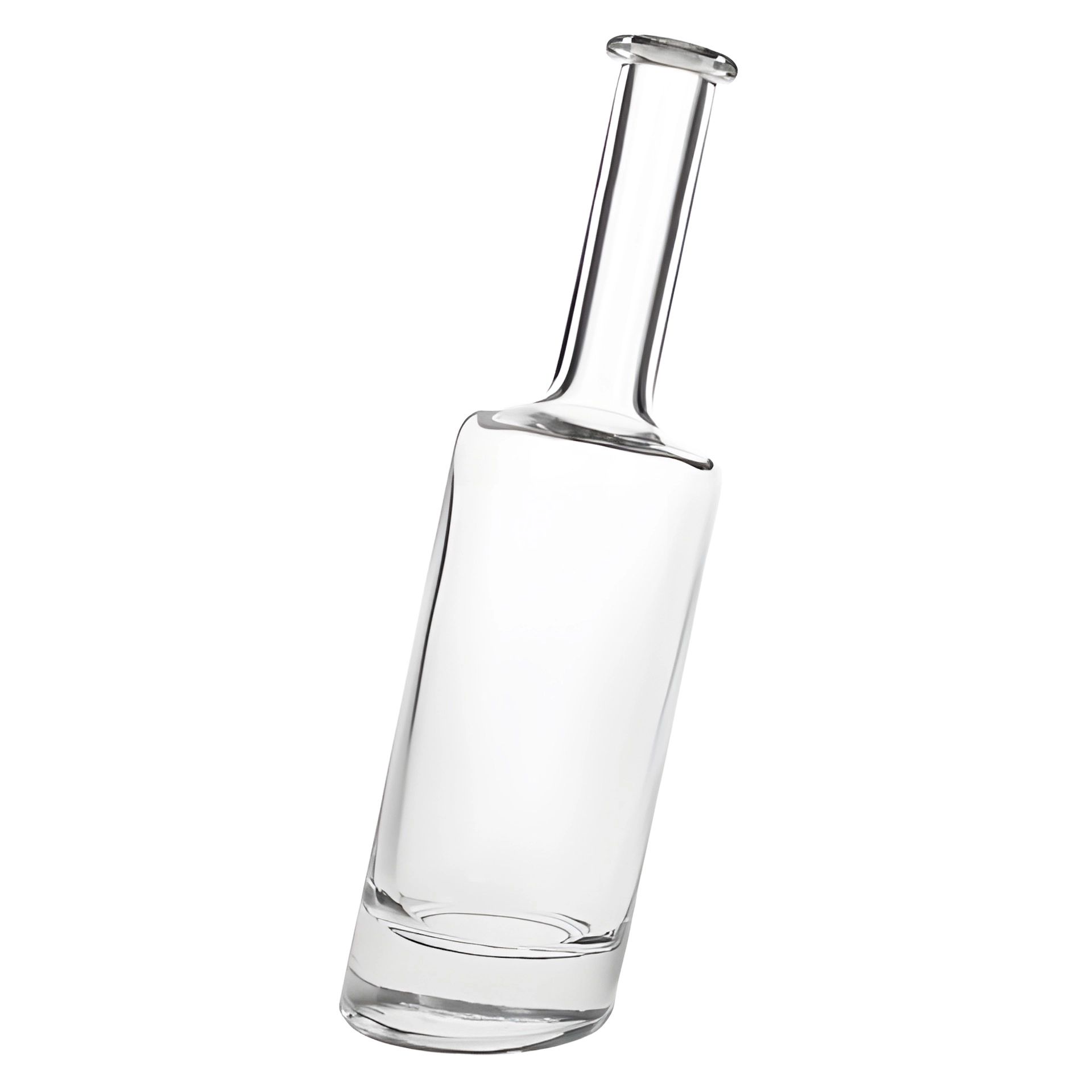 Glasflasche 500 ml Pisa mit Korken - Produktbild einer stilvollen, transparenten Glasflasche mit natürlichem Korkverschluss, ideal für Öle, Essig oder Spirituosen.