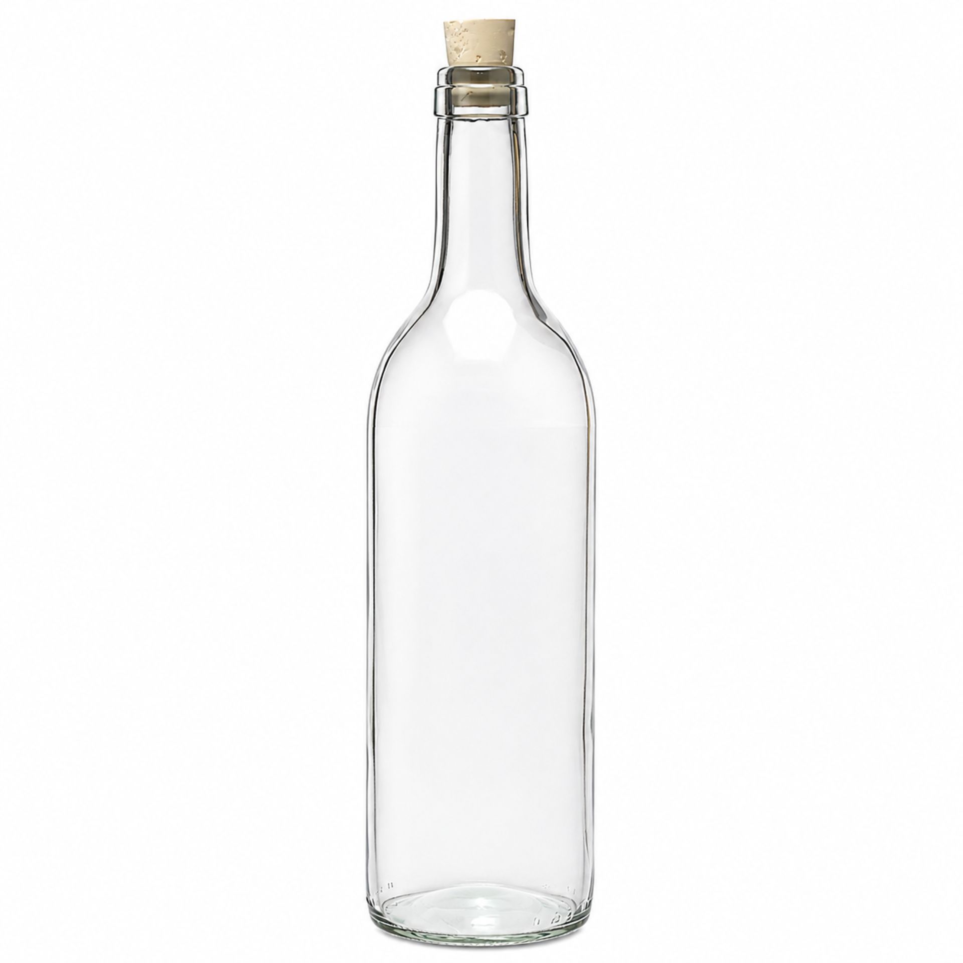 Glasflasche  750 ml Weinflasche mit Korken