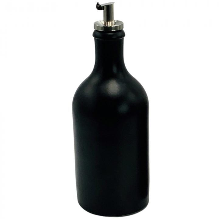 Ölflasche 500 ml schwarz mit Öldosierer 