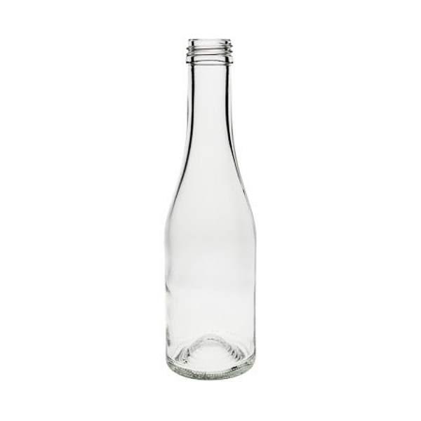 Glasflasche Sektflasche 200 ml mit Schraubdeckel 