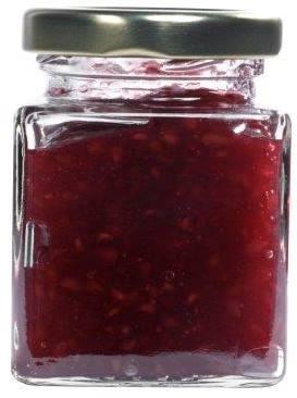mikken Kleine eckige Marmeladengläser mit Schraubverschluss, Quadratglas 106 ml