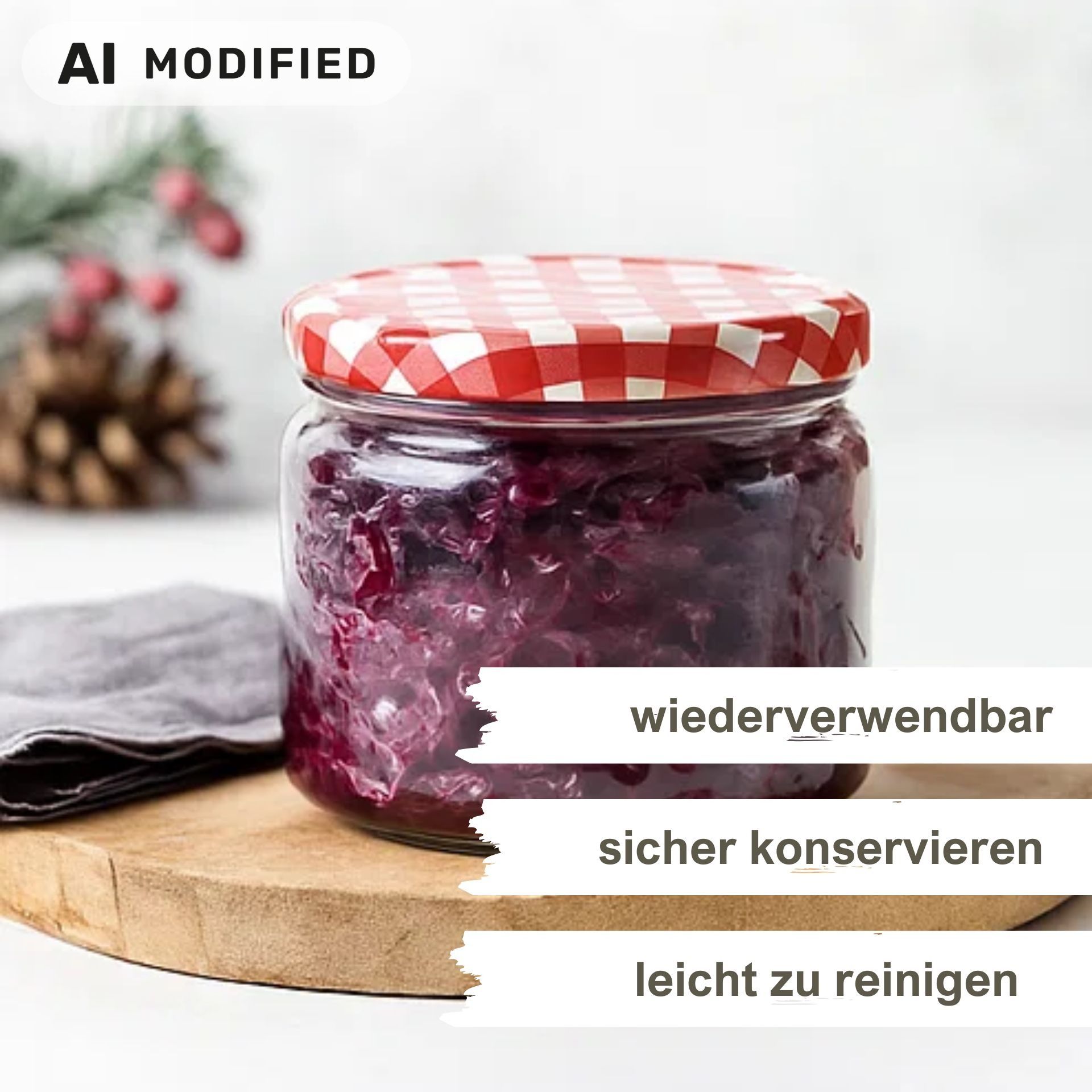 Einmachglas  330 ml  Marmeladenglas