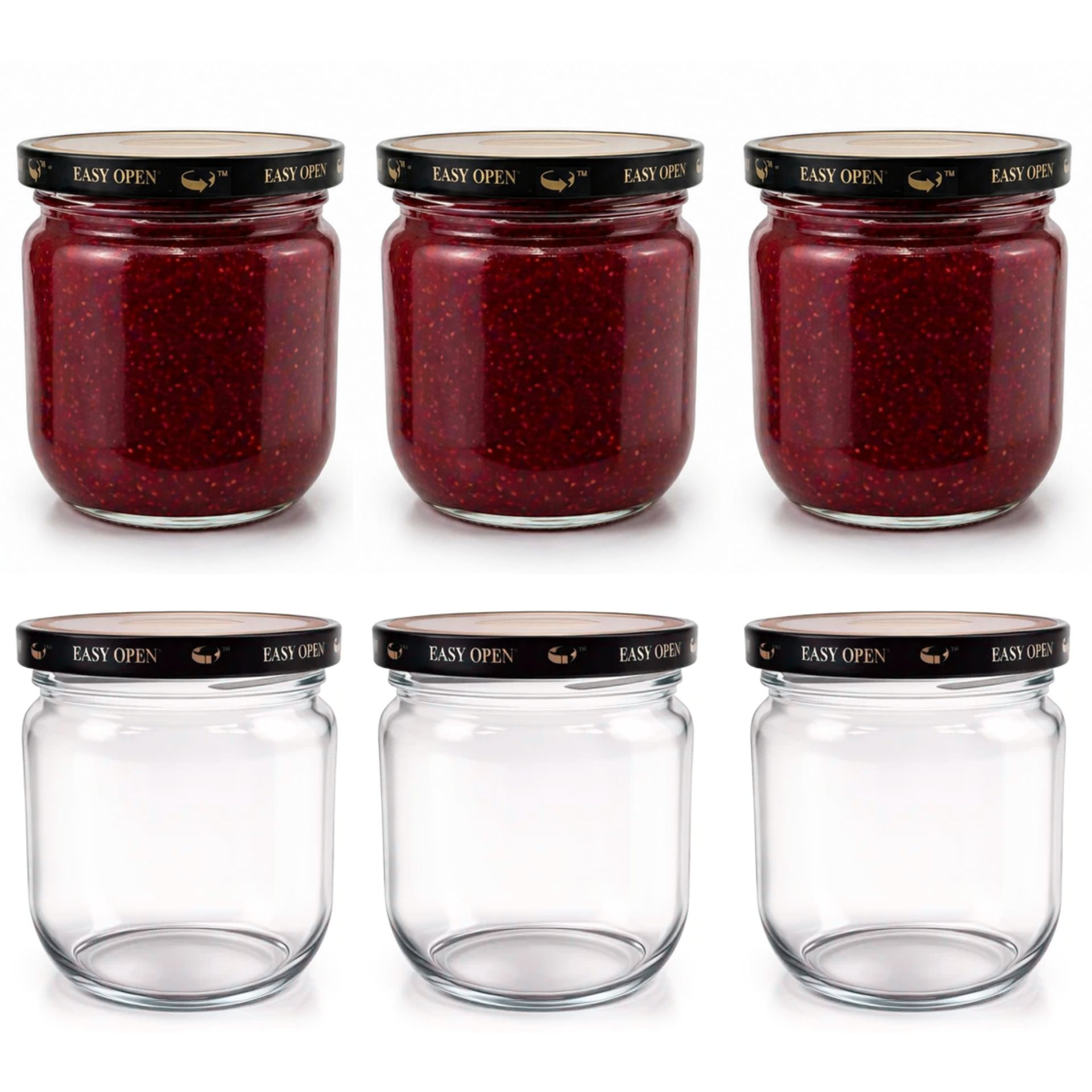 Einmachgläser 6x425 ml mit Orbit™ EASY-OPEN Schraubdeckel