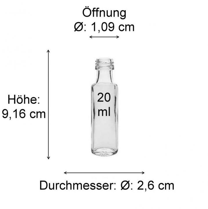 Glasflasche   20 ml Krugflasche