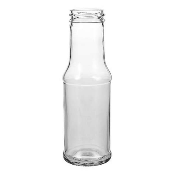 Kleine Saftflasche 200 ml Milchflasche mit Schraubdeckel 