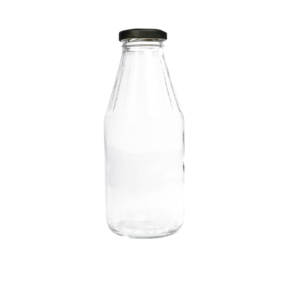 Glasflasche  500 ml Facetten