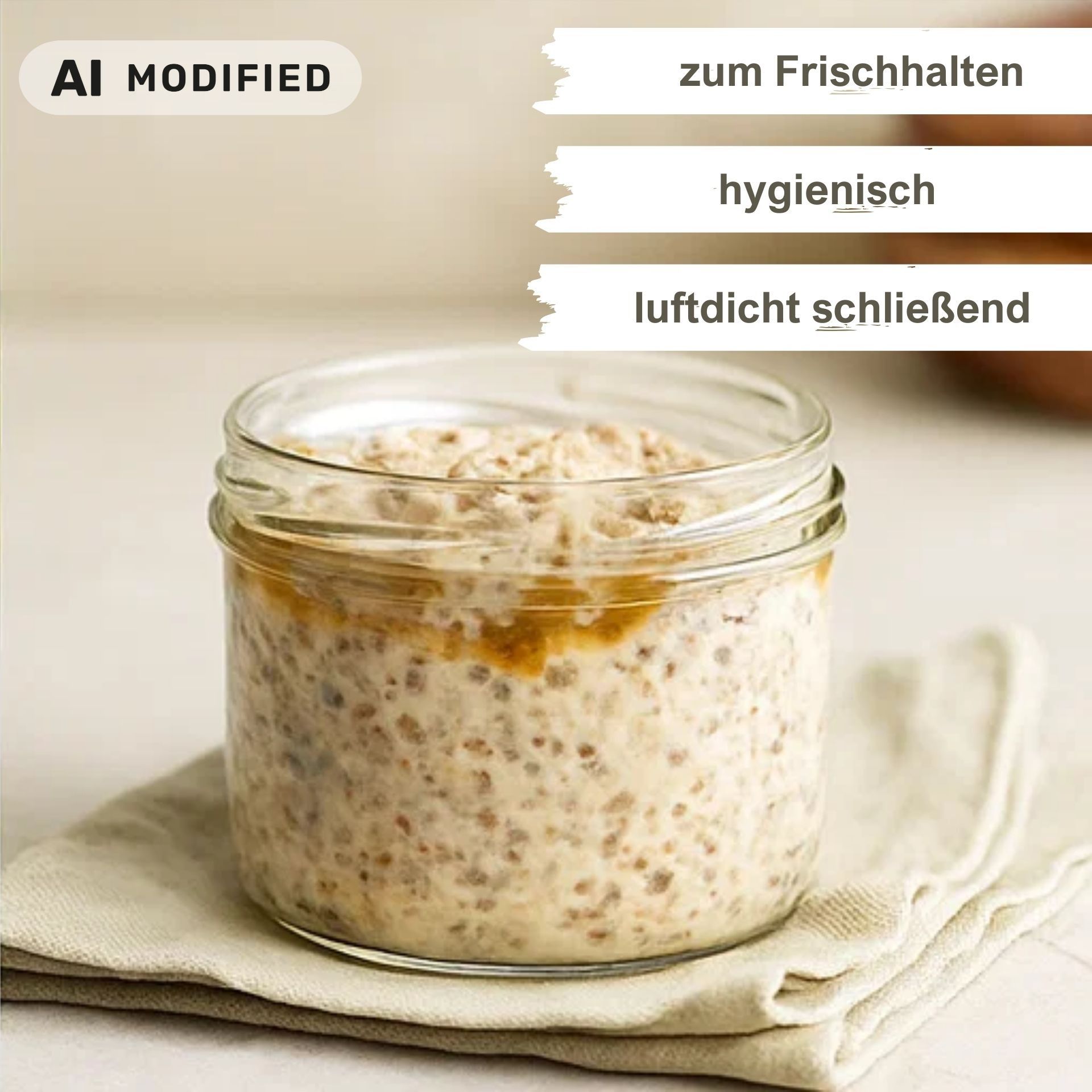 Sturzgläser 6x210 ml mit Schraubdeckel rot-weiss kariert