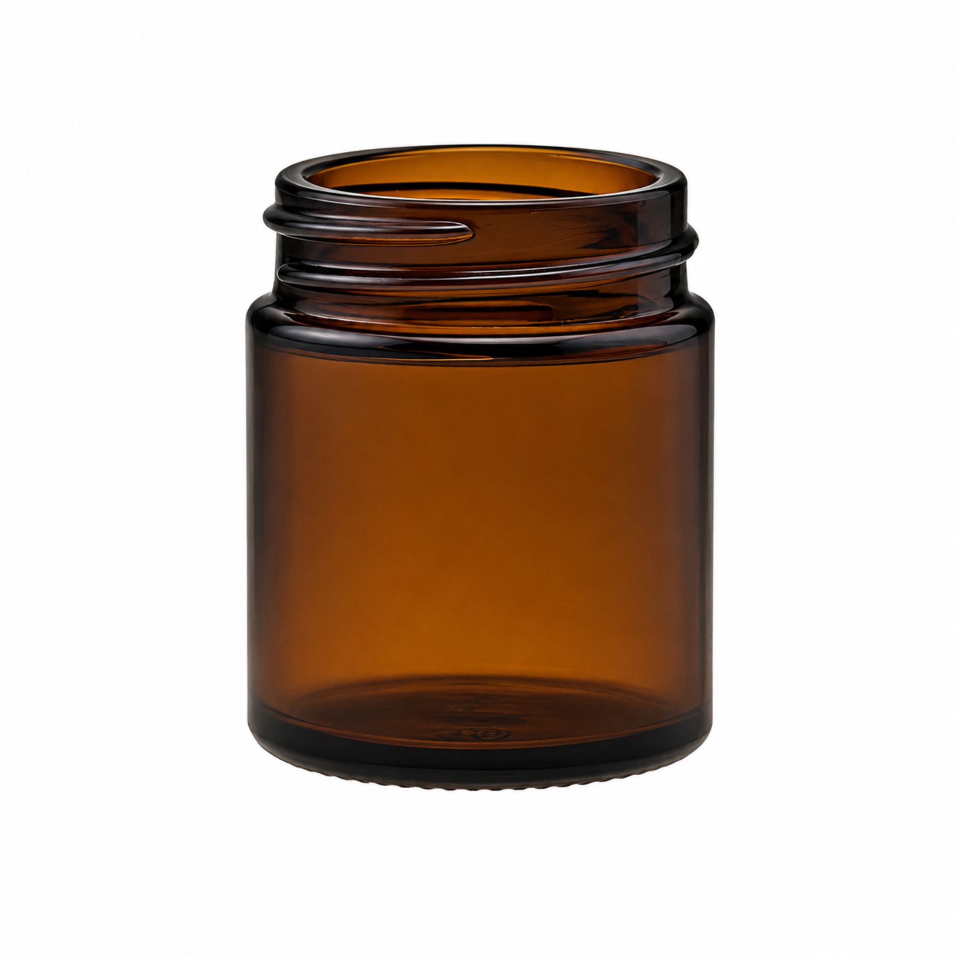 Glastiegel  30 ml Cremetiegel braun