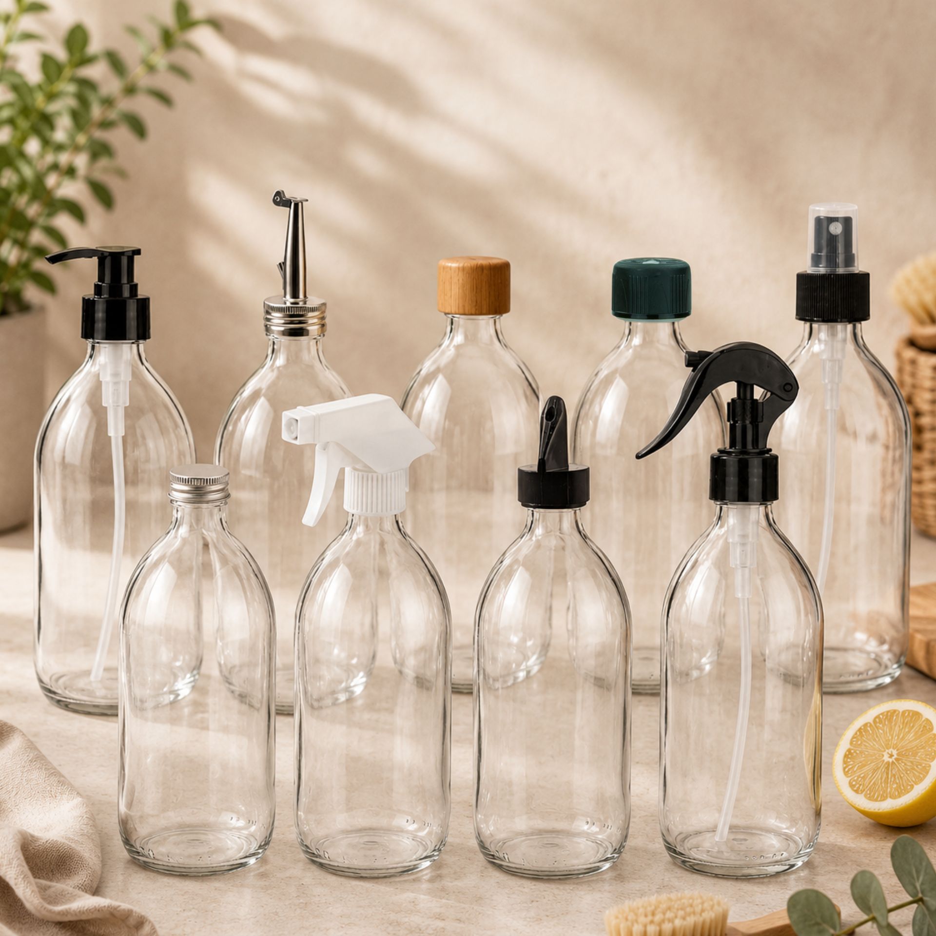 Sirupflasche aus Glas zum Abfüllen