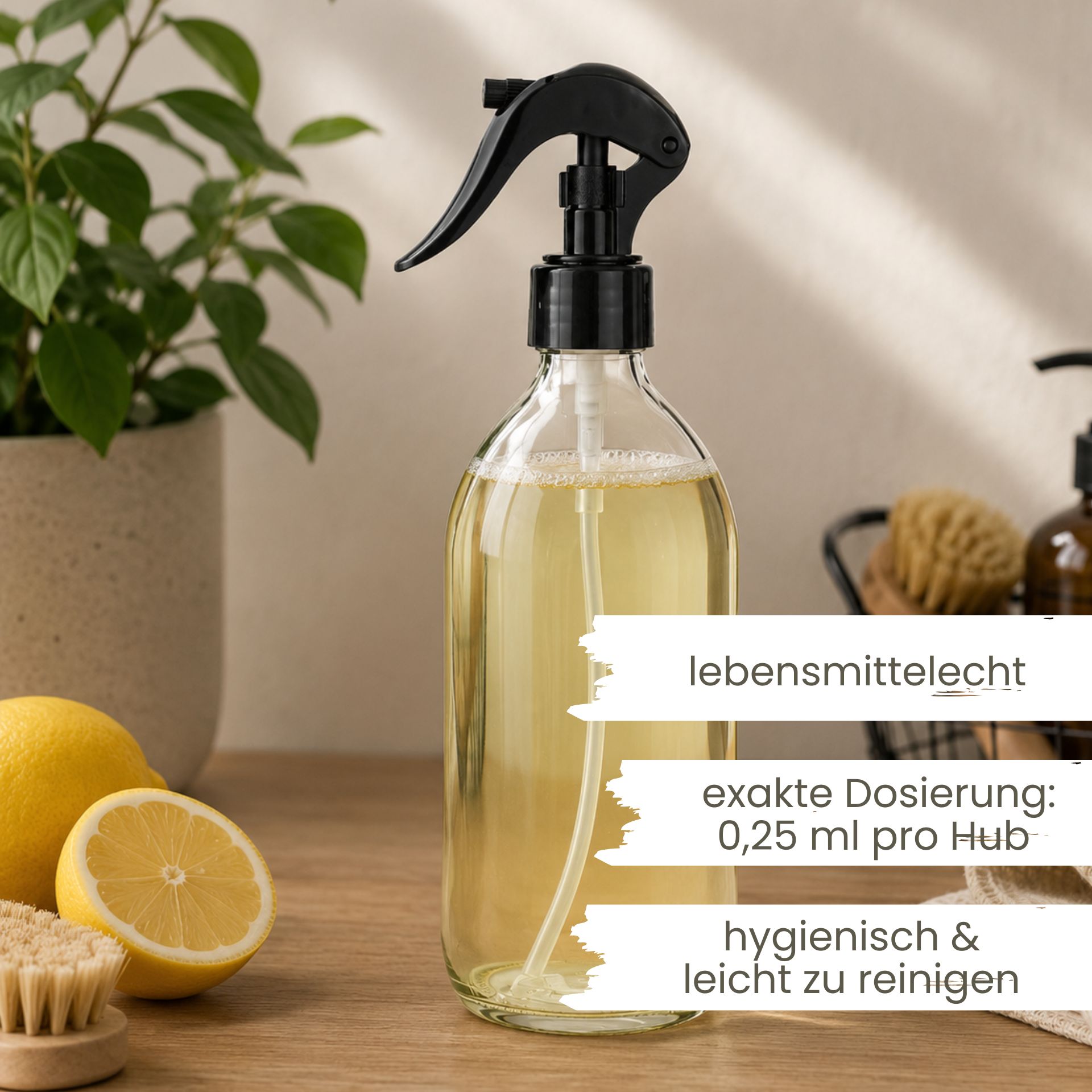Sprühflasche  500 ml Glas mit Trigger