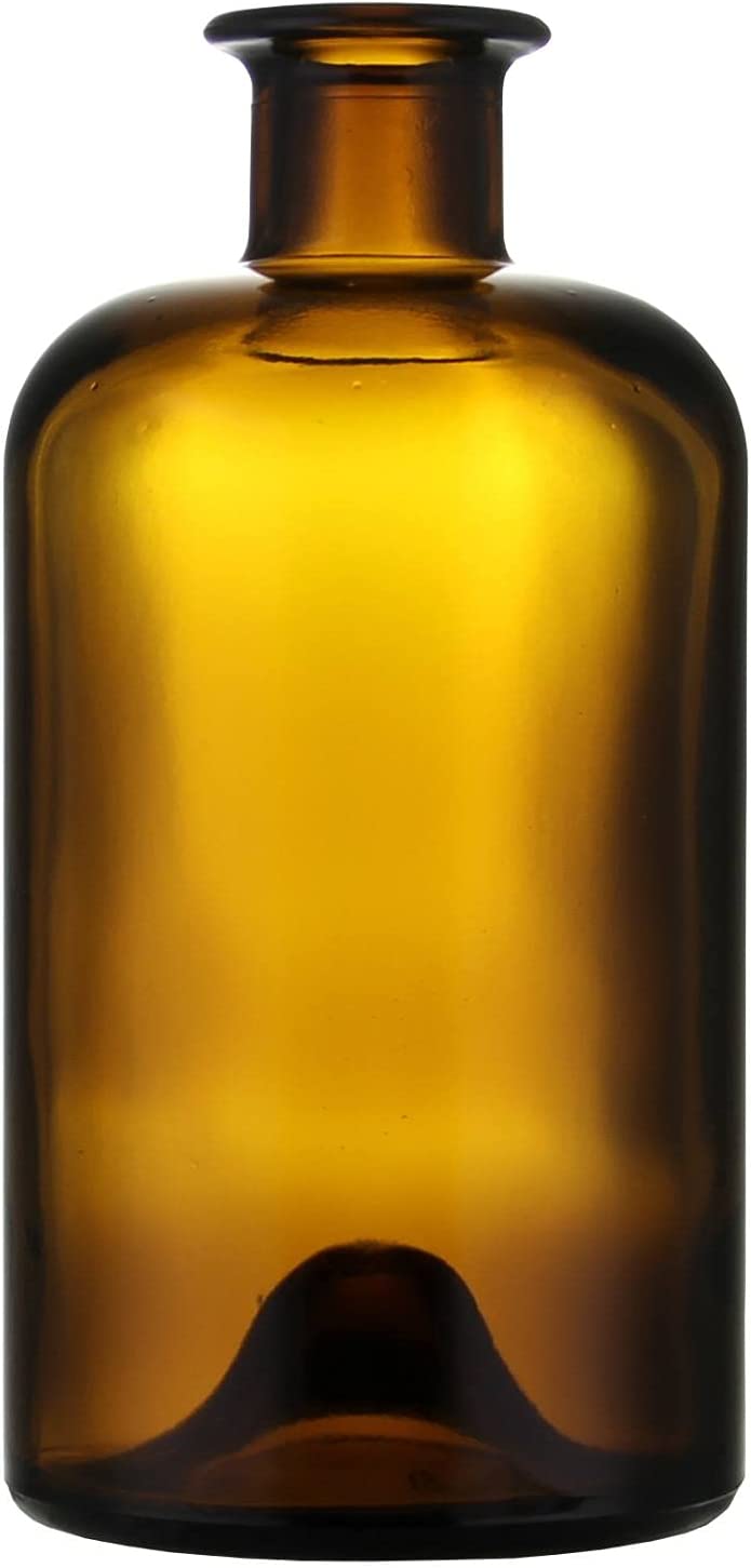mikken 500 ml Ölflaschen Braunglas, hübsche Glasflaschen für Essig und Öl