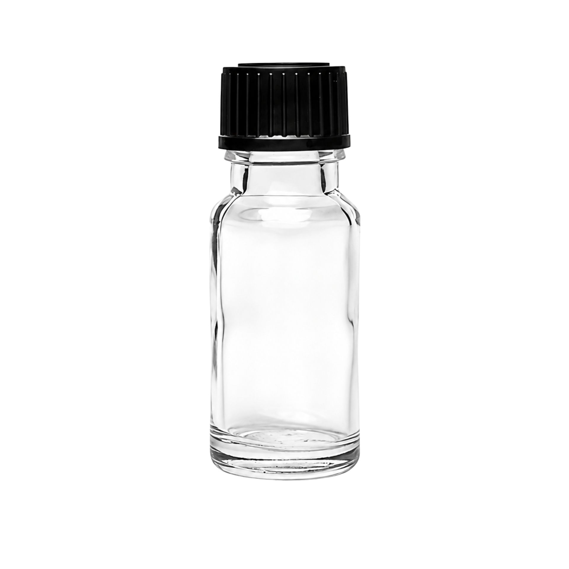Apothekerflasche 10 ml mit Schraubverschluss aus klarem Glas, ideal zur Aufbewahrung von Flüssigkeiten, Laboranwendungen und Apothekenbedarf. Hochwertiges Design für präzise Dosierung und sichere Lagerung.