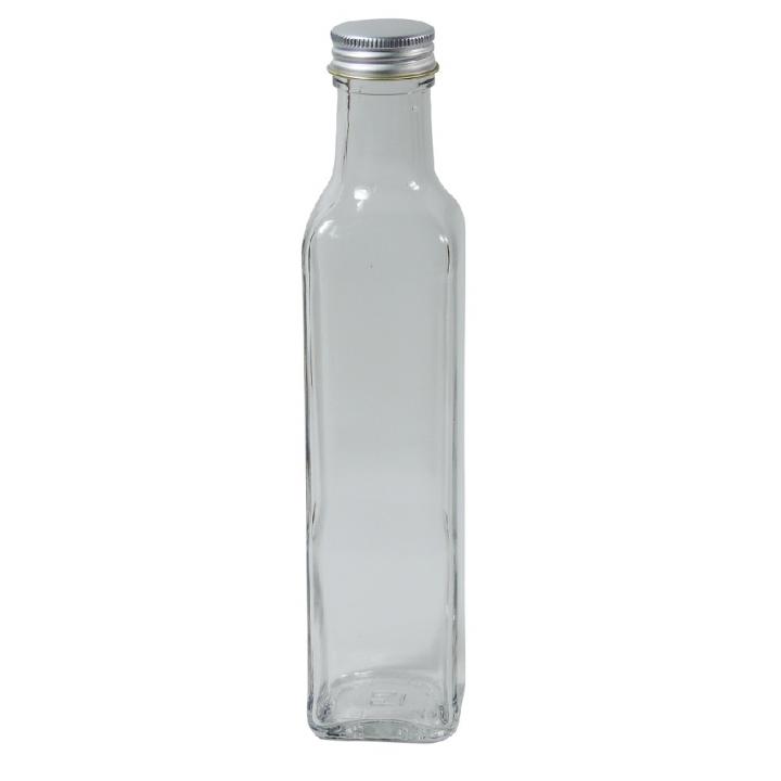 mikken Eckige Glasflasche Flasche 250 ml für Öl Saft Likörflasche kaufen