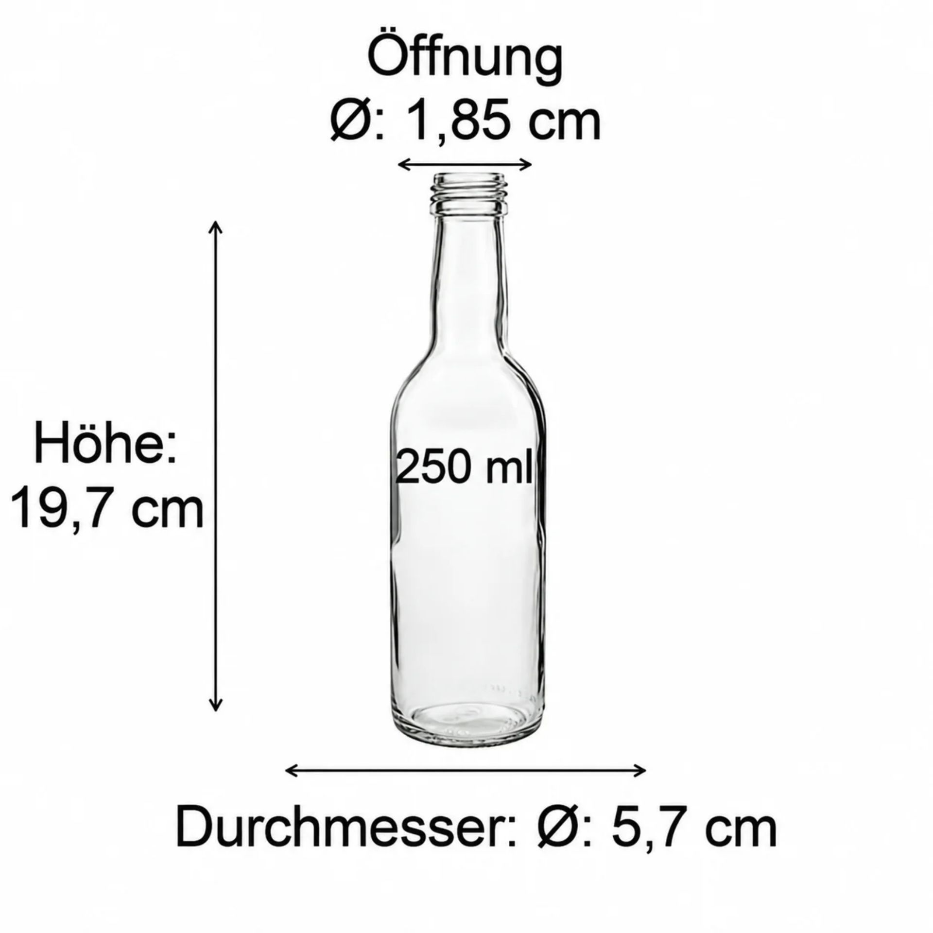 Flaschen in verschiedenen Formen und Größen aus Glas und Kunststoff, daneben metallische Dosen vor weißem Hintergrund, perfekt für Verpackungs- und Recyclingzwecke.