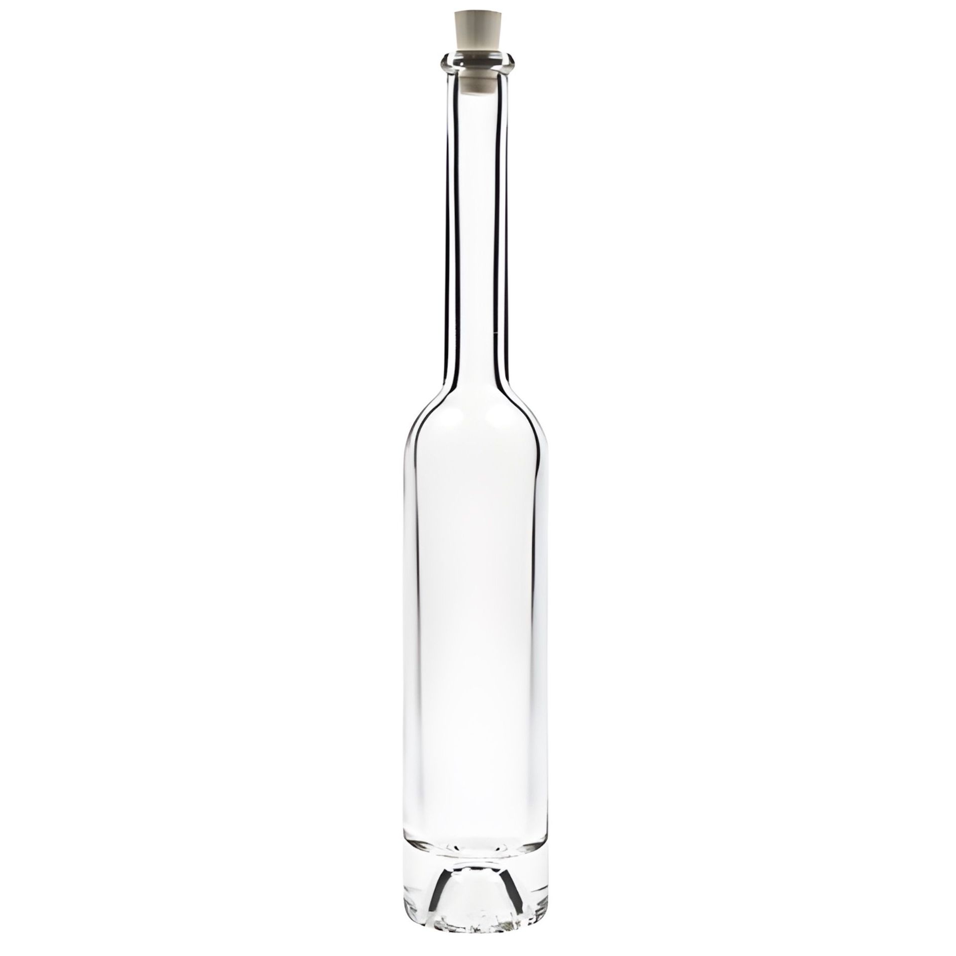 Glasflasche 100 ml Langhals mit Korken