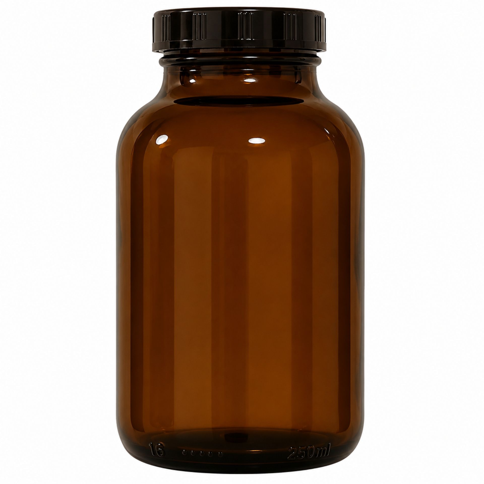 Apothekerflasche 1000 ml Weithalsflasche braun mit Schraubdeckel - Glasbehälter für Chemikalien und Flüssigkeiten, lichtgeschützt, ideal zur Lagerung und Dosierung