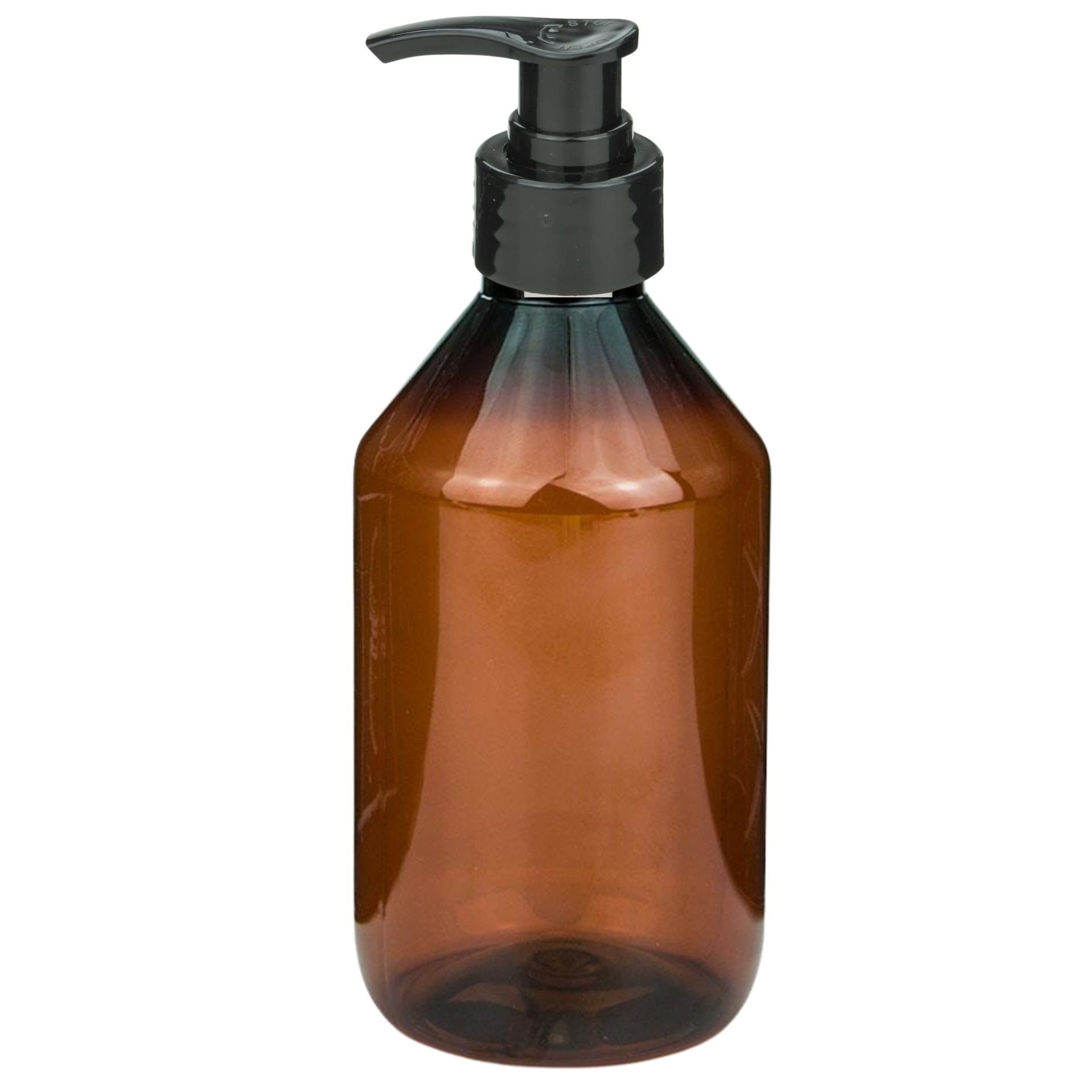 Seifenspender  250 ml braun Lotionspender PET Kunststoff