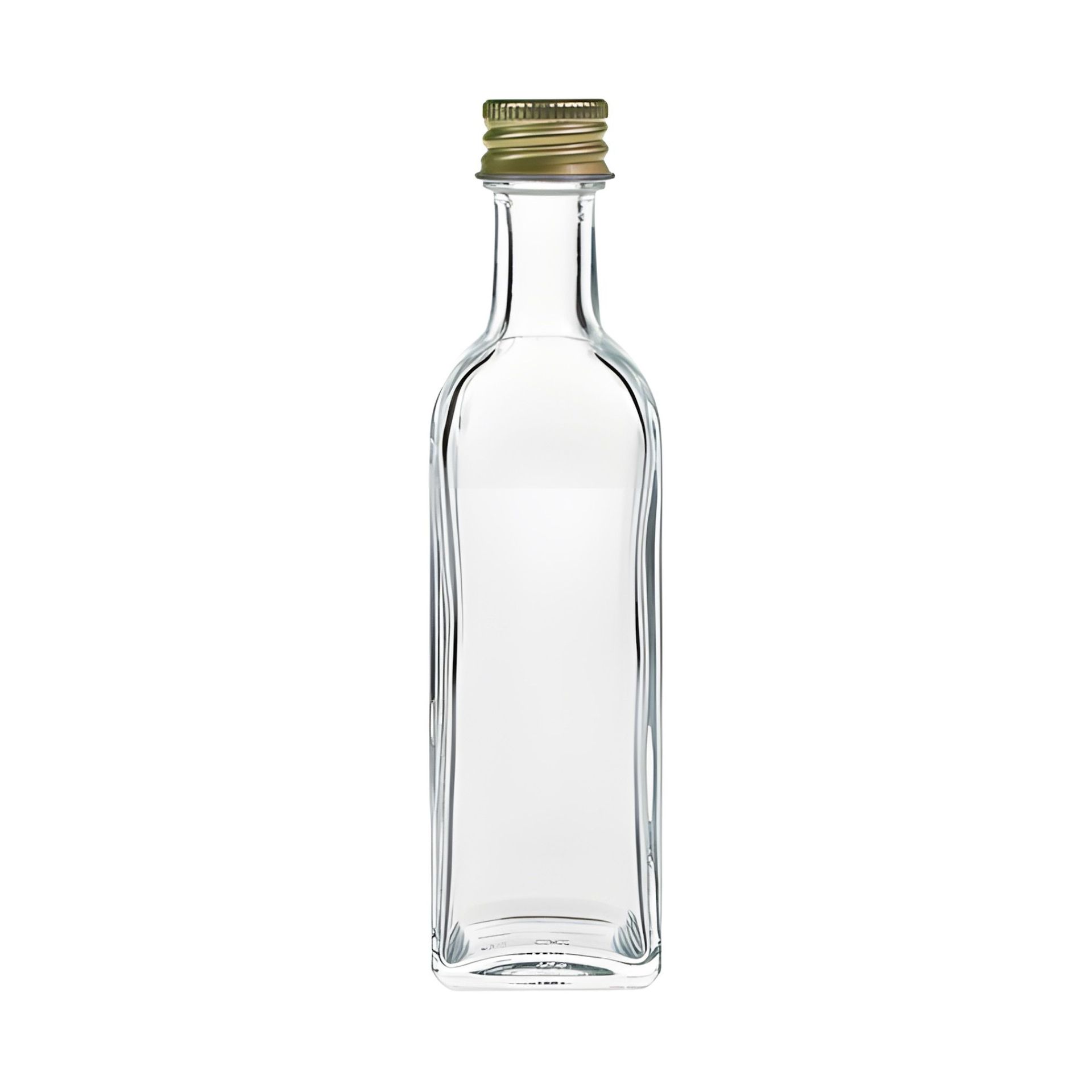 Glasflasche   60 ml viereckig Marasca Mini
