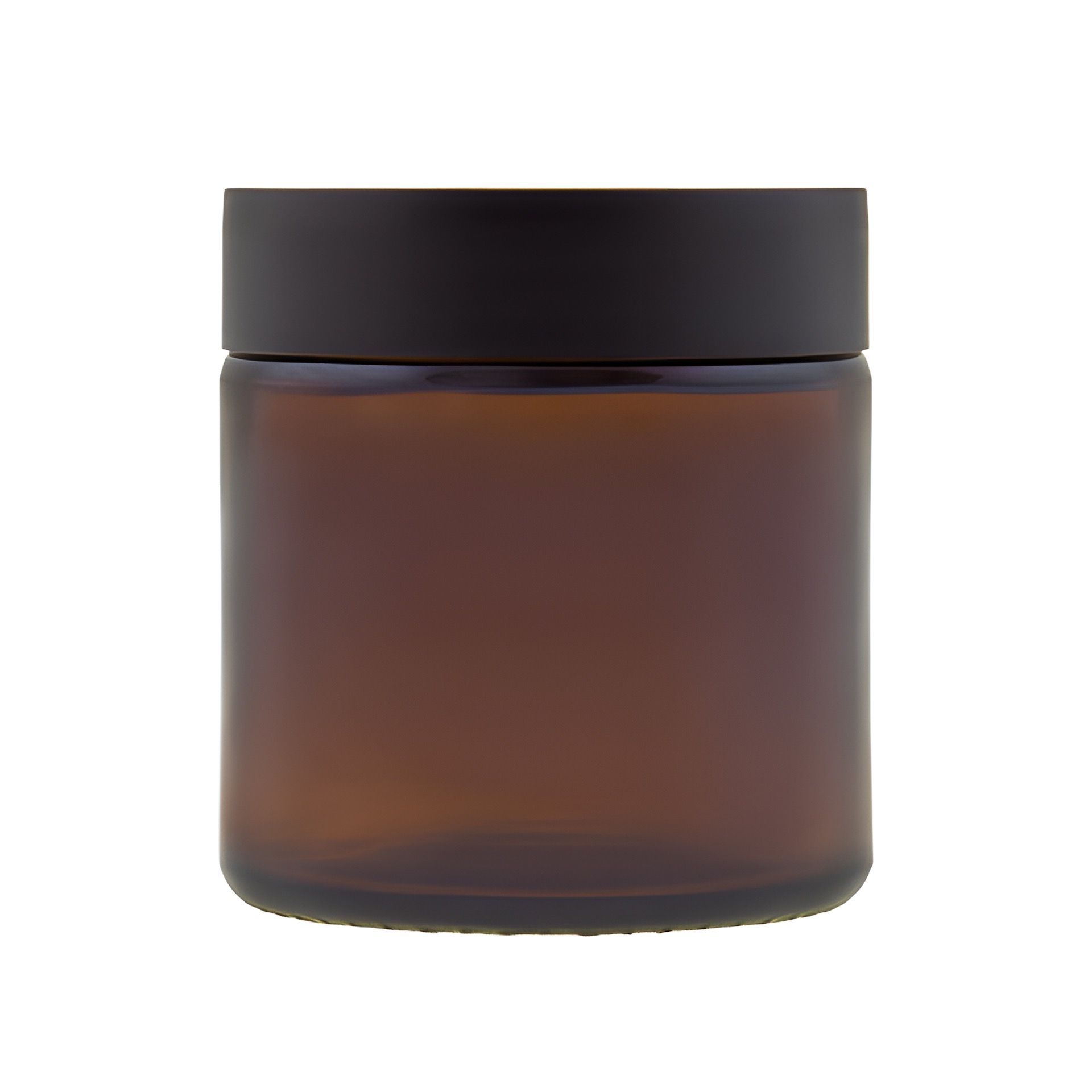 Glastiegel 120 ml Cremetiegel braun