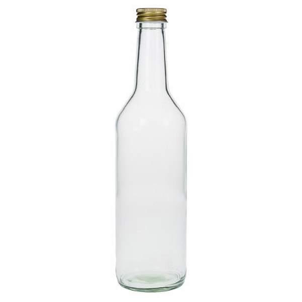 Glasflasche 500 ml mit Schraubverschluss Gradhalsflasche kaufen 