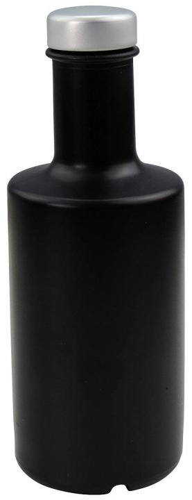 Glasflasche schwarz 200 ml mit Schraubverschluss Ginflasche Ölflasche