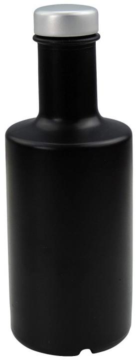 200 ml Glasflasche in Schwarz mit kupferfarbenem Deckel – ideal für Lebensmittel, Essenzen & Getränke Glasflasche 200 ml Mikken Art in Schwarz mit Kupferdeckel – Elegante Glasflasche für stilvolle Getränkezubereitung oder Dekoration.
