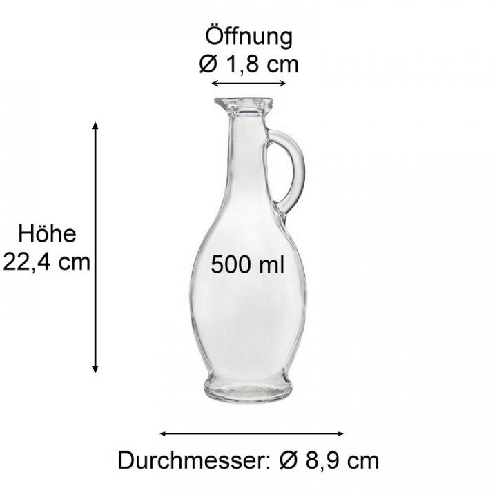 Ölkaraffe 500 ml mit Korken 