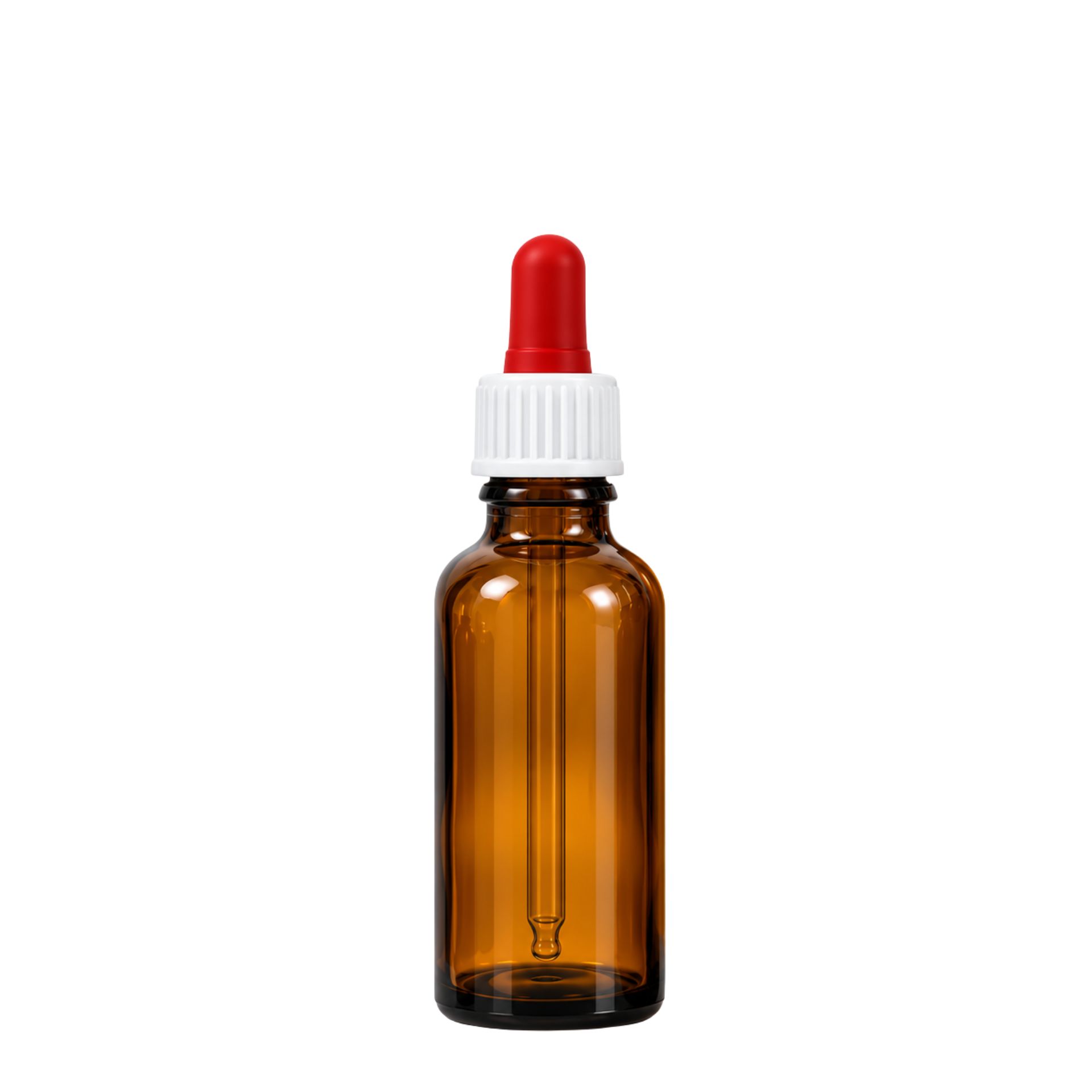 Braune 30 ml Pipettenflasche mit Dosierer – ideal für präzise Flüssigkeitsverabreichung, robust und lichtgeschützt, geeignet für ätherische Öle und andere empfindliche Flüssigkeiten.
