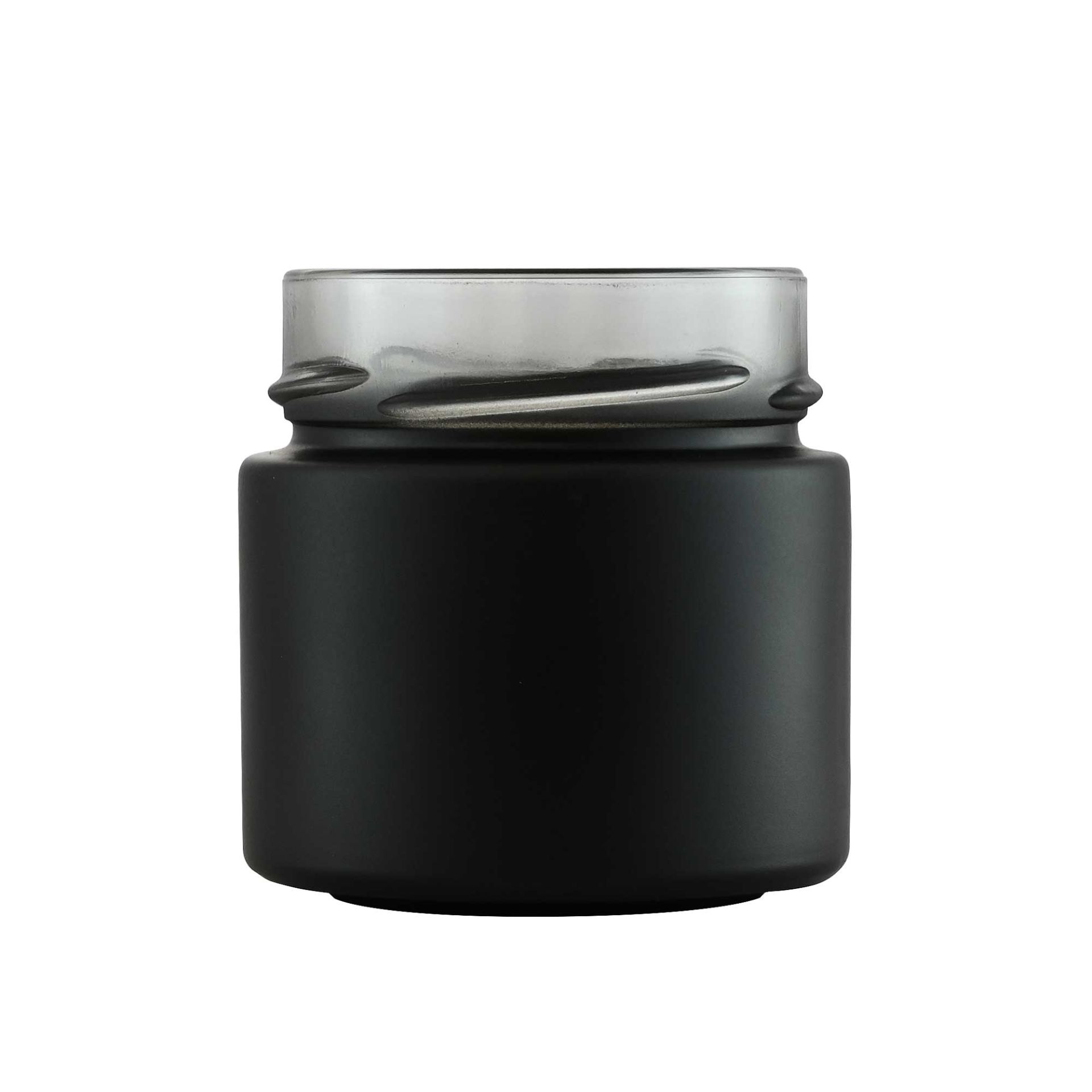 Einmachglas schwarz 125 ml mit Deckel