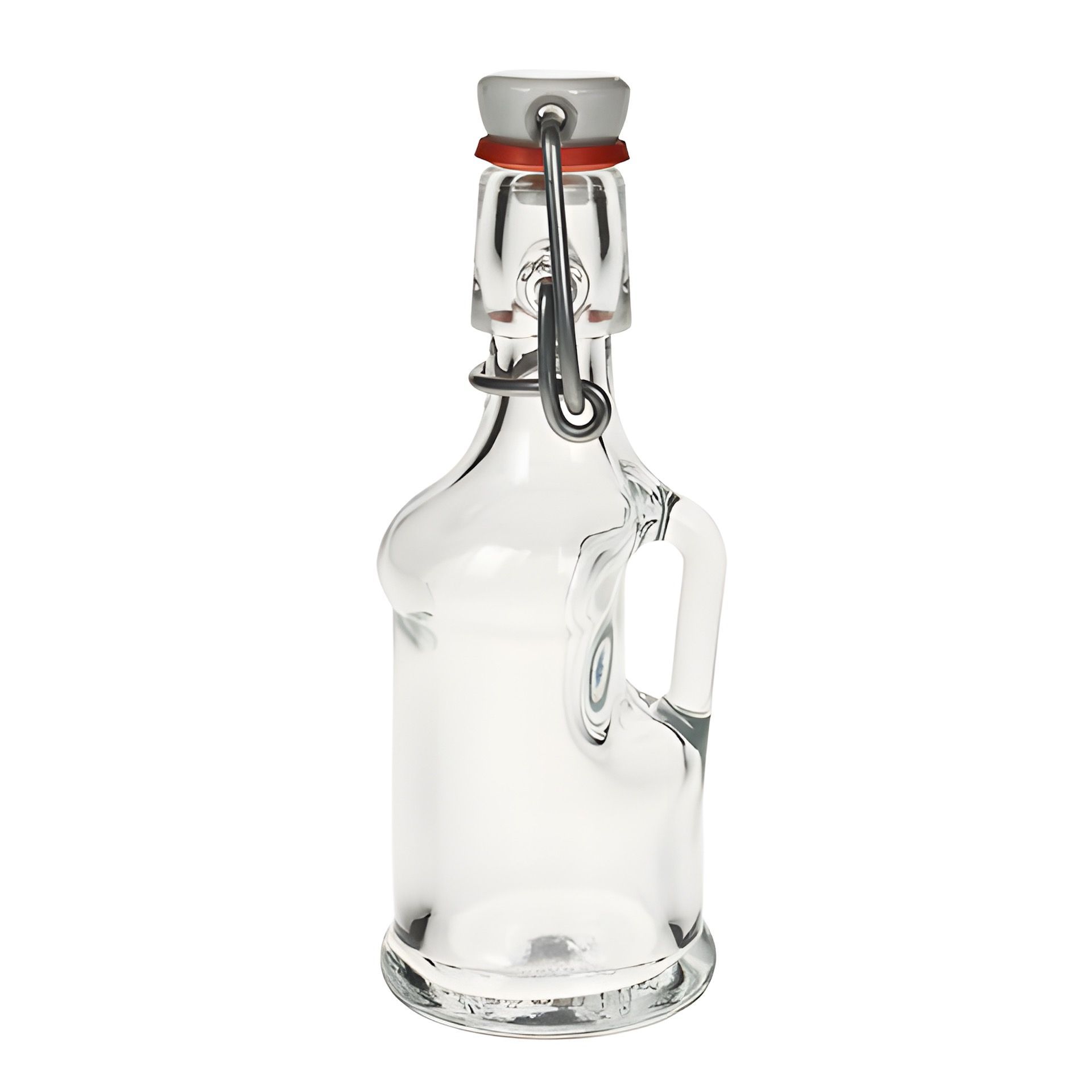 Glasflasche   40 ml Henkelflasche mit Bügelverschluss