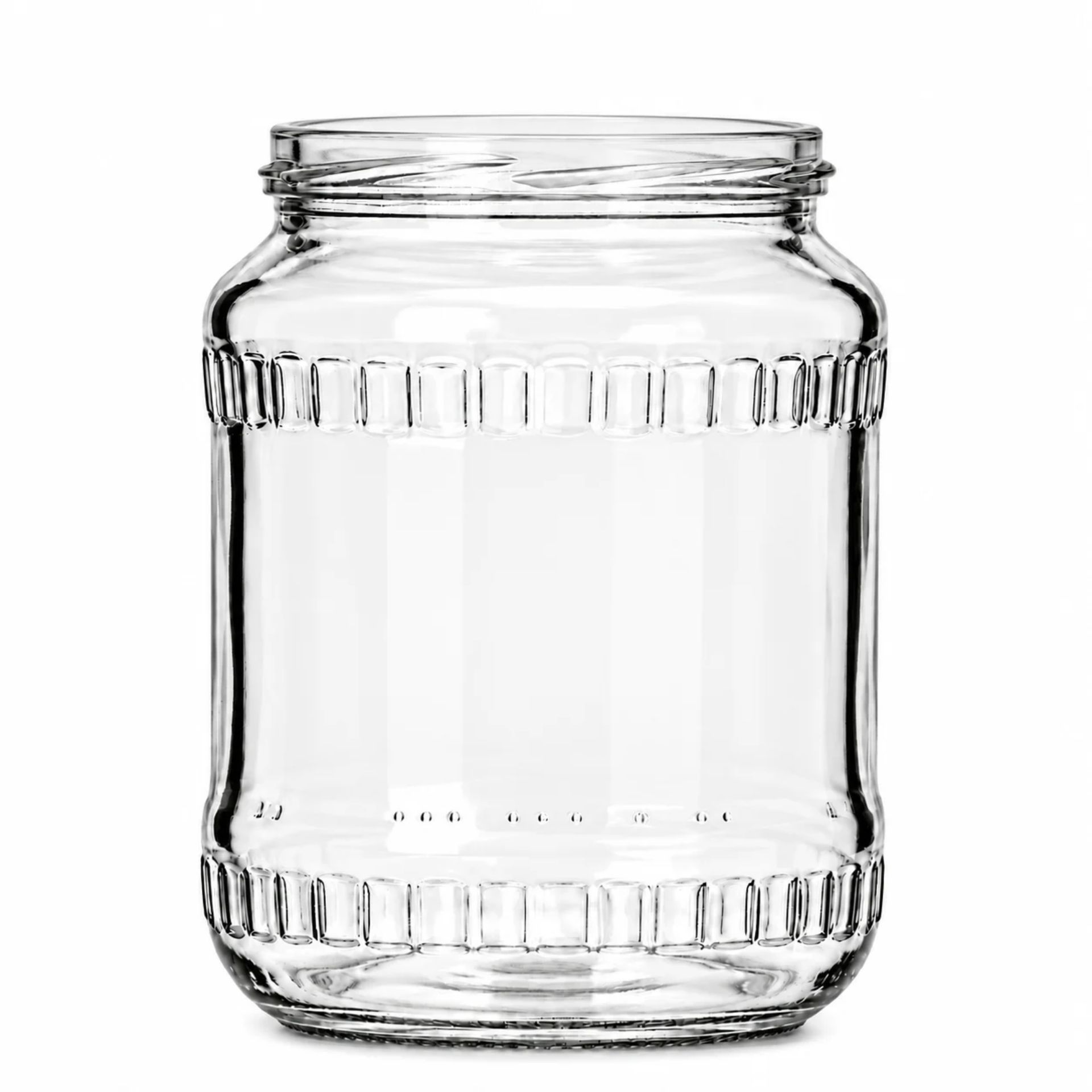 Einmachglas  720 ml Vorratsglas mit Relief