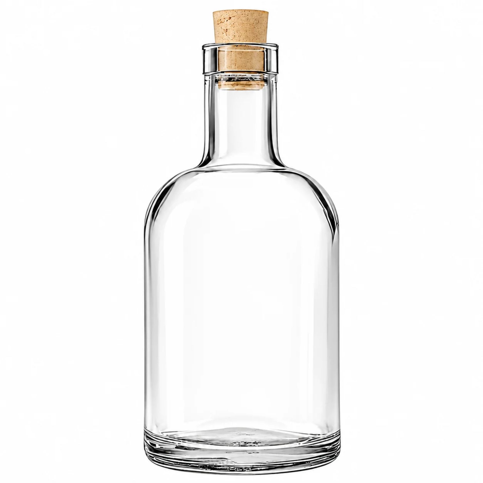 Glasflasche 500 ml Korkenflasche Klassisch