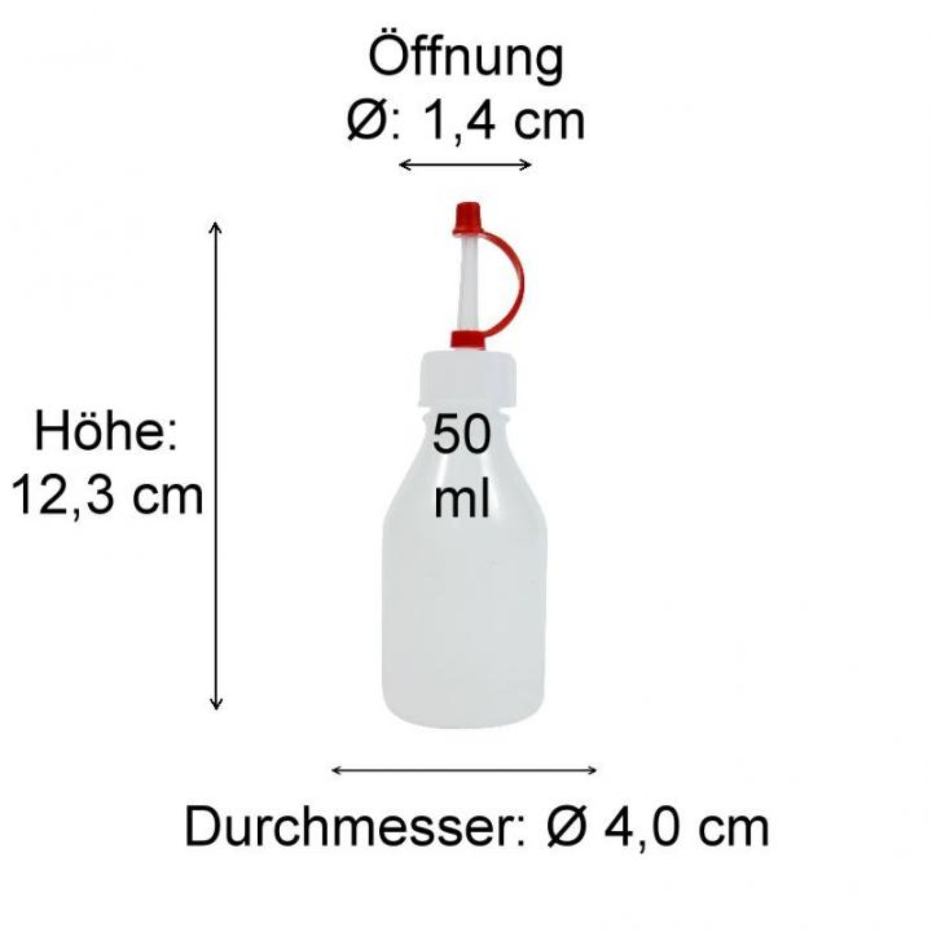 Maßbild einer Flasche: detaillierte Ansicht der Flasche mit spezifischen Abmessungen. Perfekt für genaue Planung und Verpackungszwecke. Hochwertige Farbgrafik. Ideal für Hersteller und Designer im Bereich Getränkeverpackungen.