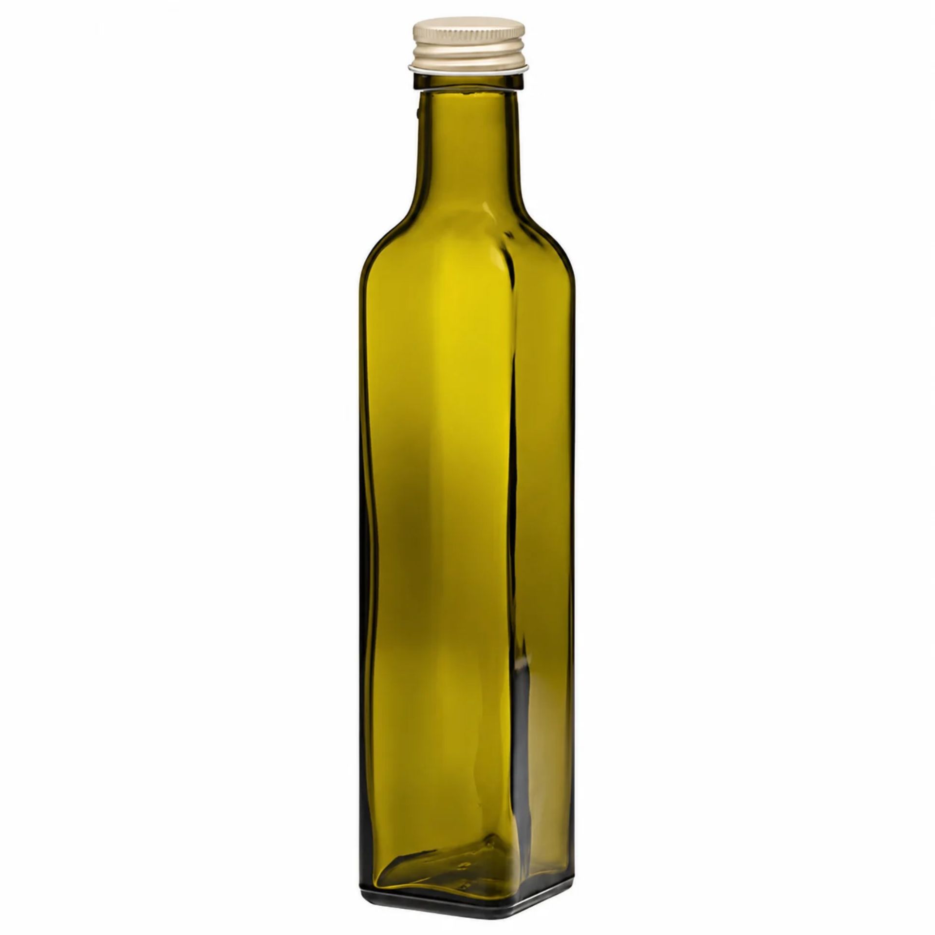 Glasflasche  250 ml eckig Marasca Antik