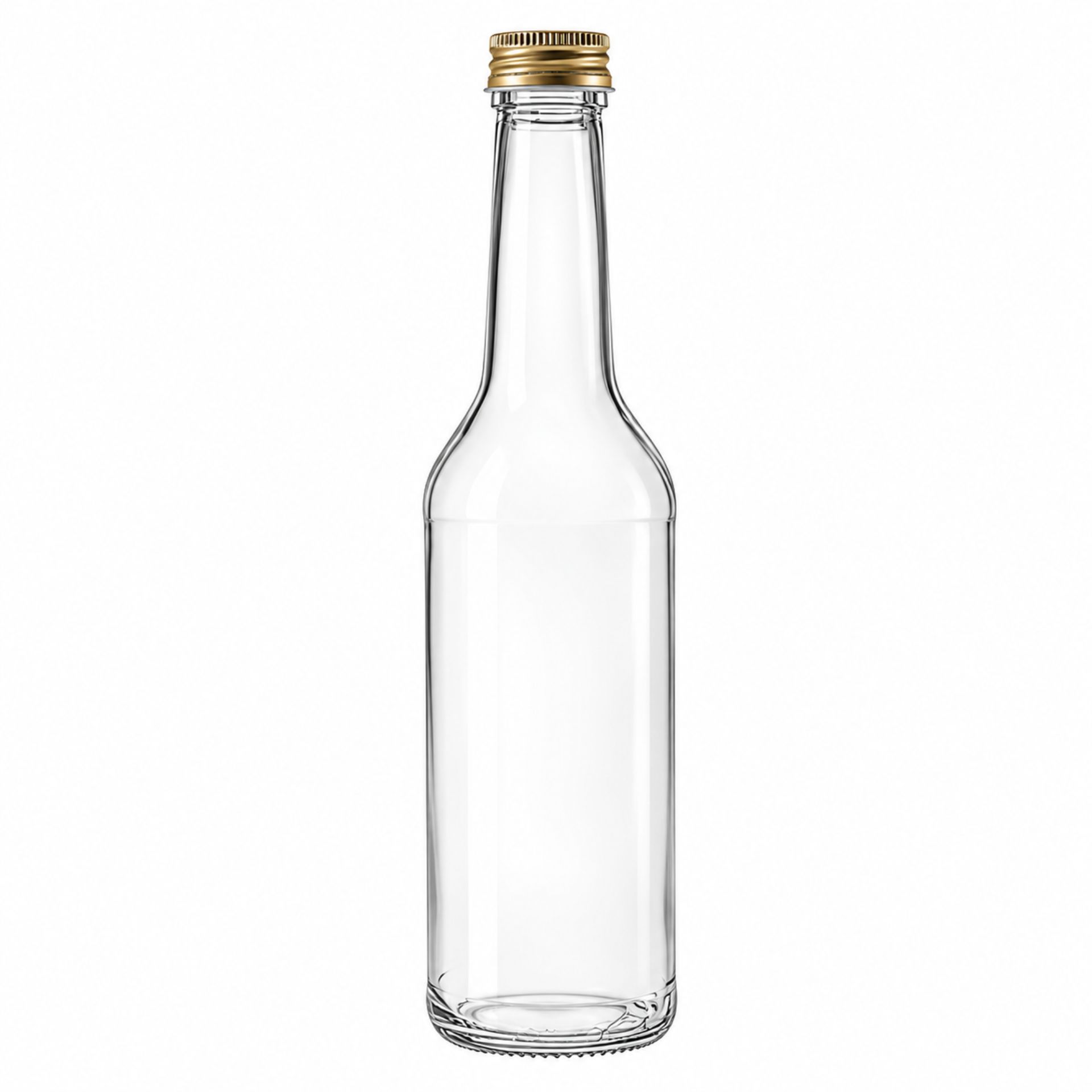Glasflasche  350 ml rund