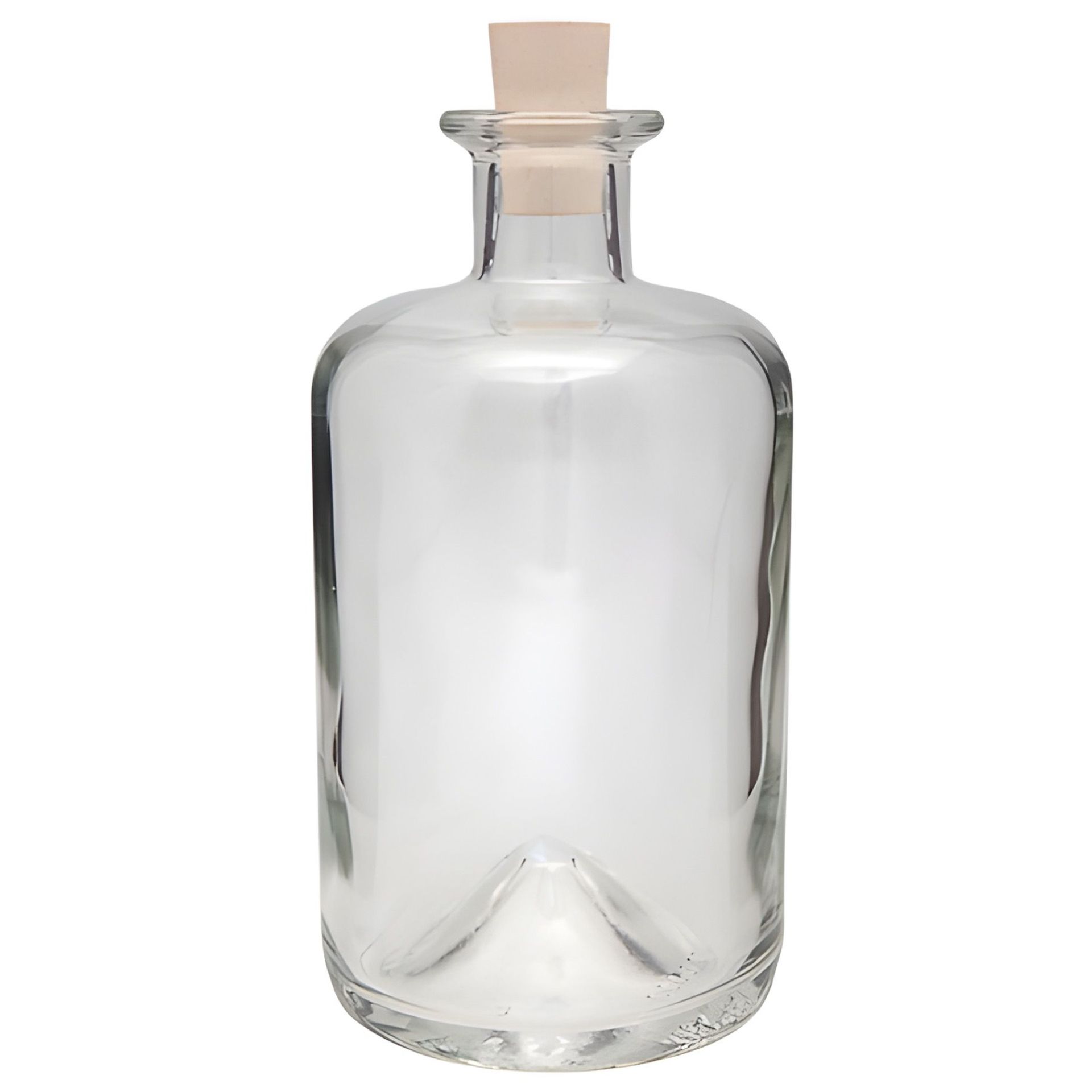 Glasflasche  500 ml Apothekerflasche mit Korken