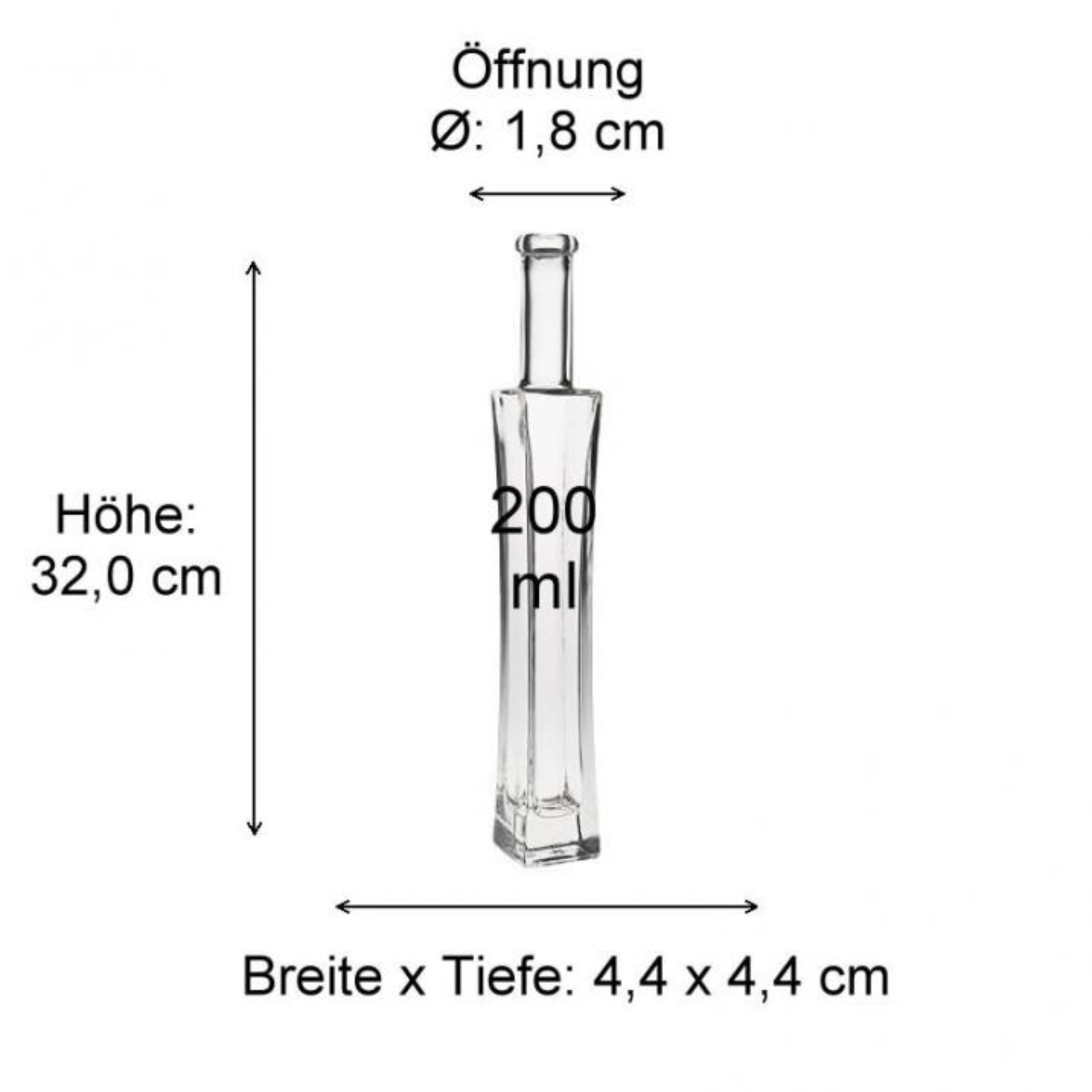 Produktbild von VI130B99K: Maße einer blauen Glasflasche mit detaillierten Abmessungen. Perfekt für Getränkebranche und Verpackungslösungen.