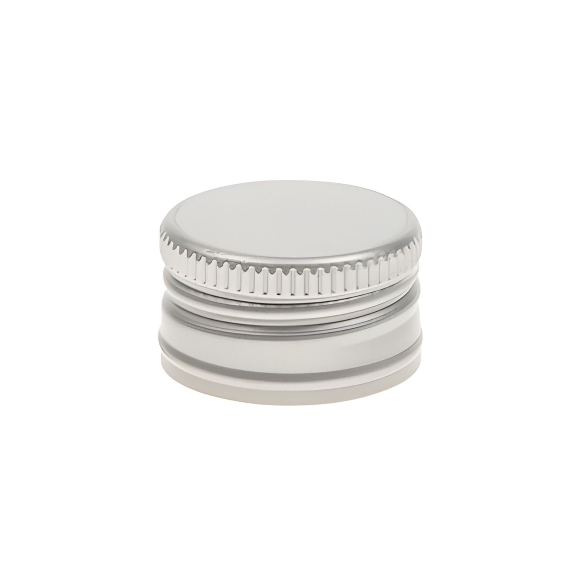 Schraubverschluss Deckel PP 24 Silber Aluminium