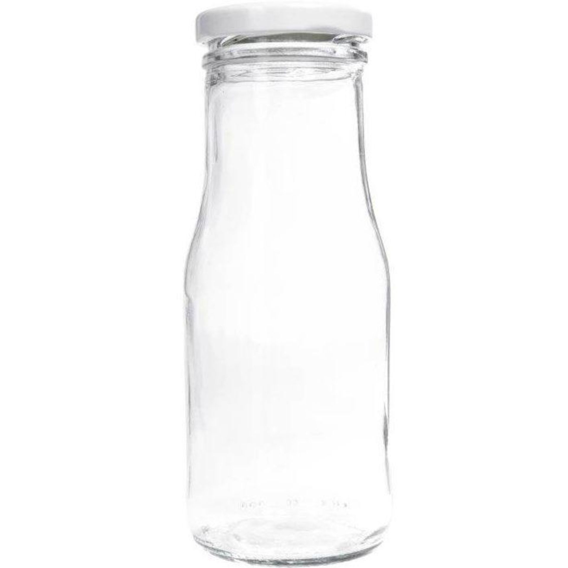 4er-Set hochwertige, stapelbare bunte Glas-Cocktailgläser im modernen Design Vier durchsichtige Gläser mit Schraubdeckeln aus Metall, jeweils mit farbigem Etikett, stehen nebeneinander auf einer weißen Fläche. Die Gläser sind leer und dienen zur Aufbewahrung von Lebensmitteln oder Gewürzen.