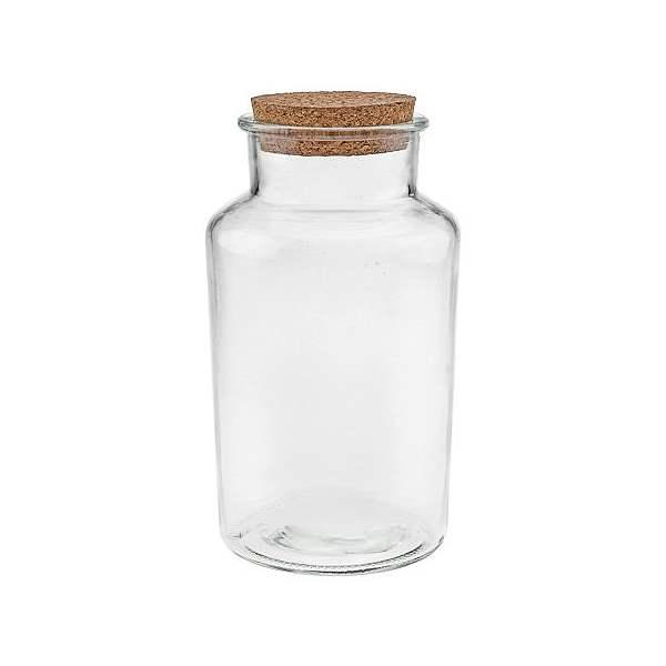 Vorratsglas 1 Liter mit Korken Glasdose mit Korkdeckel