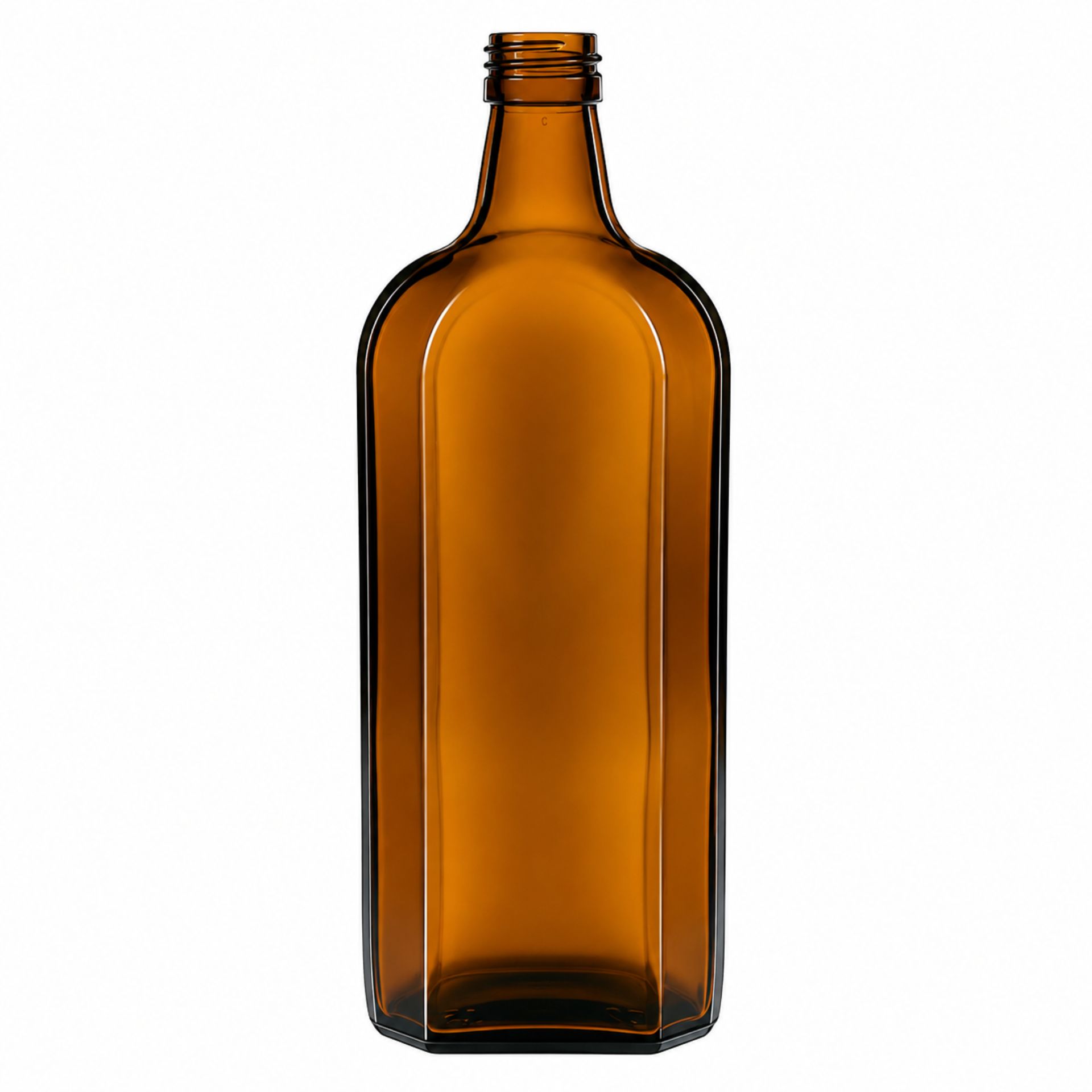 Apothekerflasche  500 ml Meplatflasche braun mit Schraubverschluss