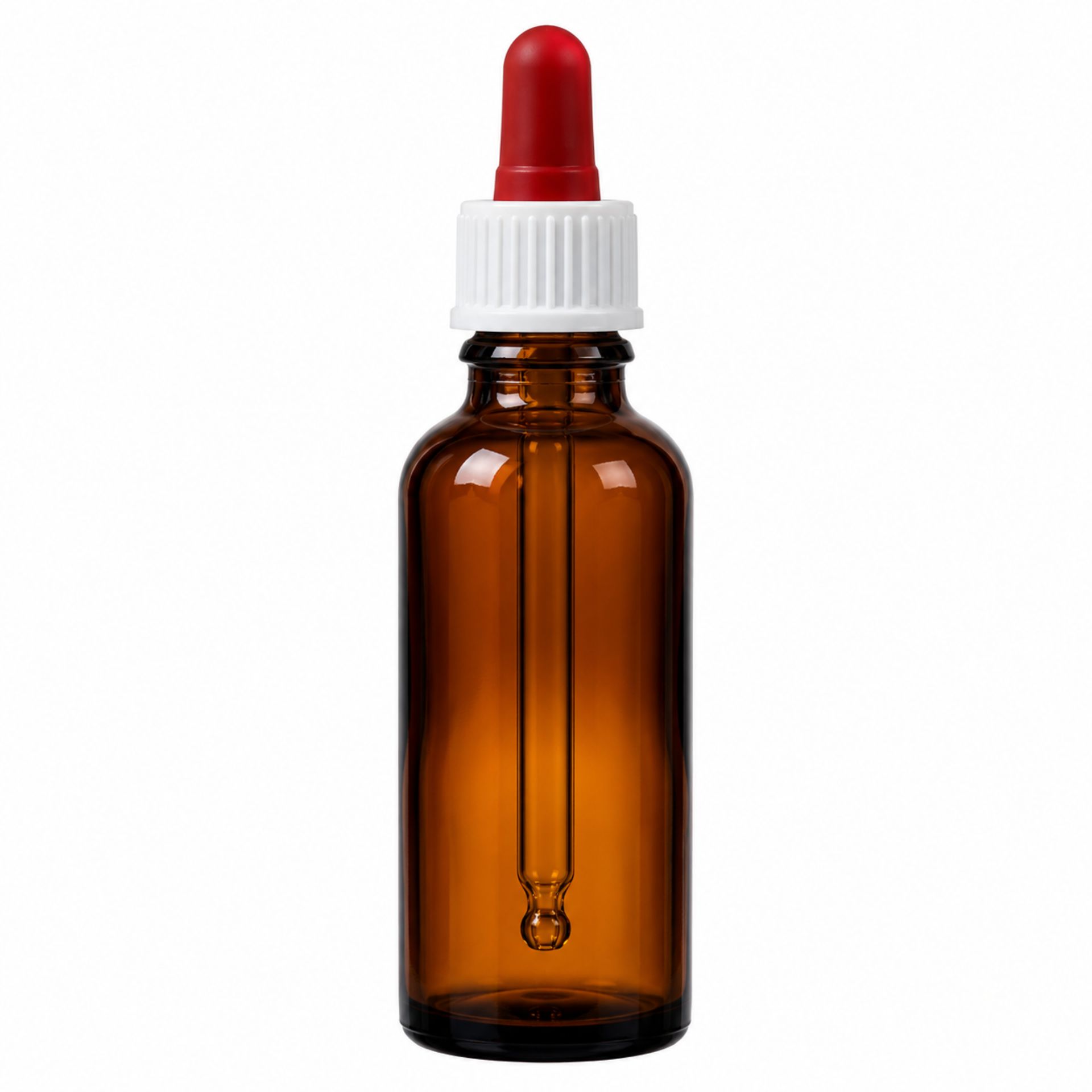 20 ml braune Pipettenflasche mit Dosierfunktion aus Glas für präzises Abmessen von Flüssigkeiten, ideal für Labor, Apotheke oder Aromatherapie.