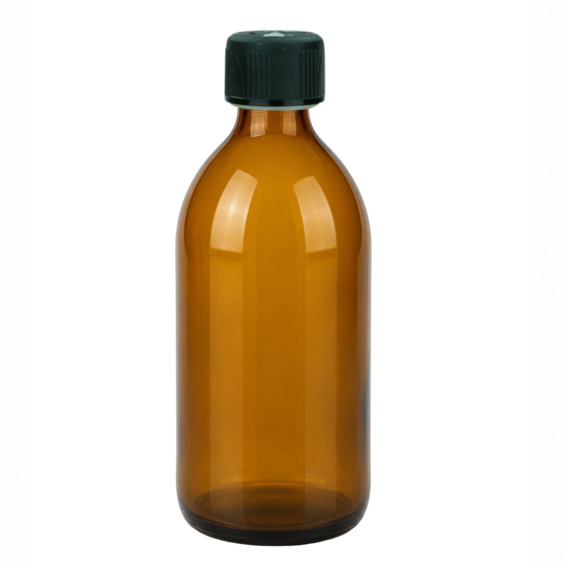 Glasflasche 500 ml braun Schraubdeckel (Kisi)