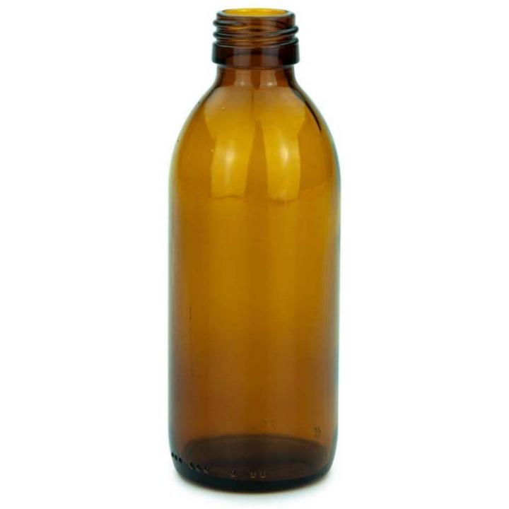 Glasflasche  200 ml Apothekerflasche Schraubdeckel (Kisi)