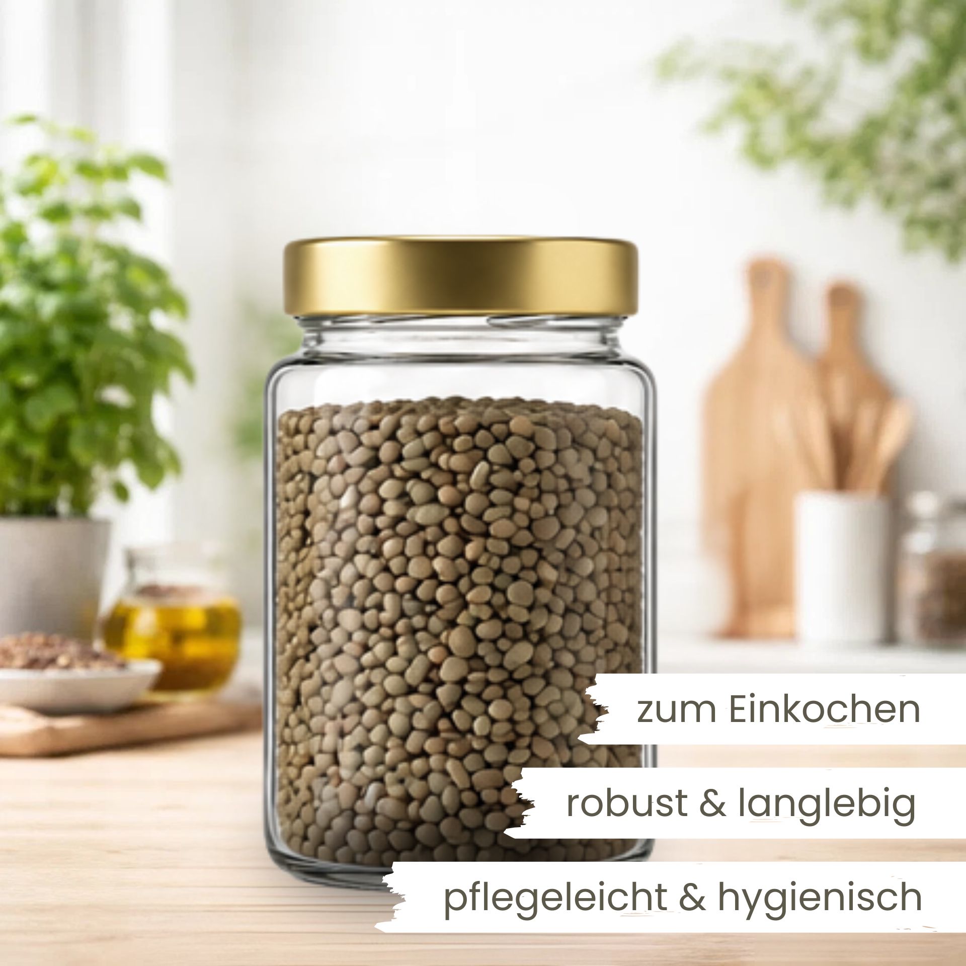 mikken ART Glasdose  785 ml mit Deckel