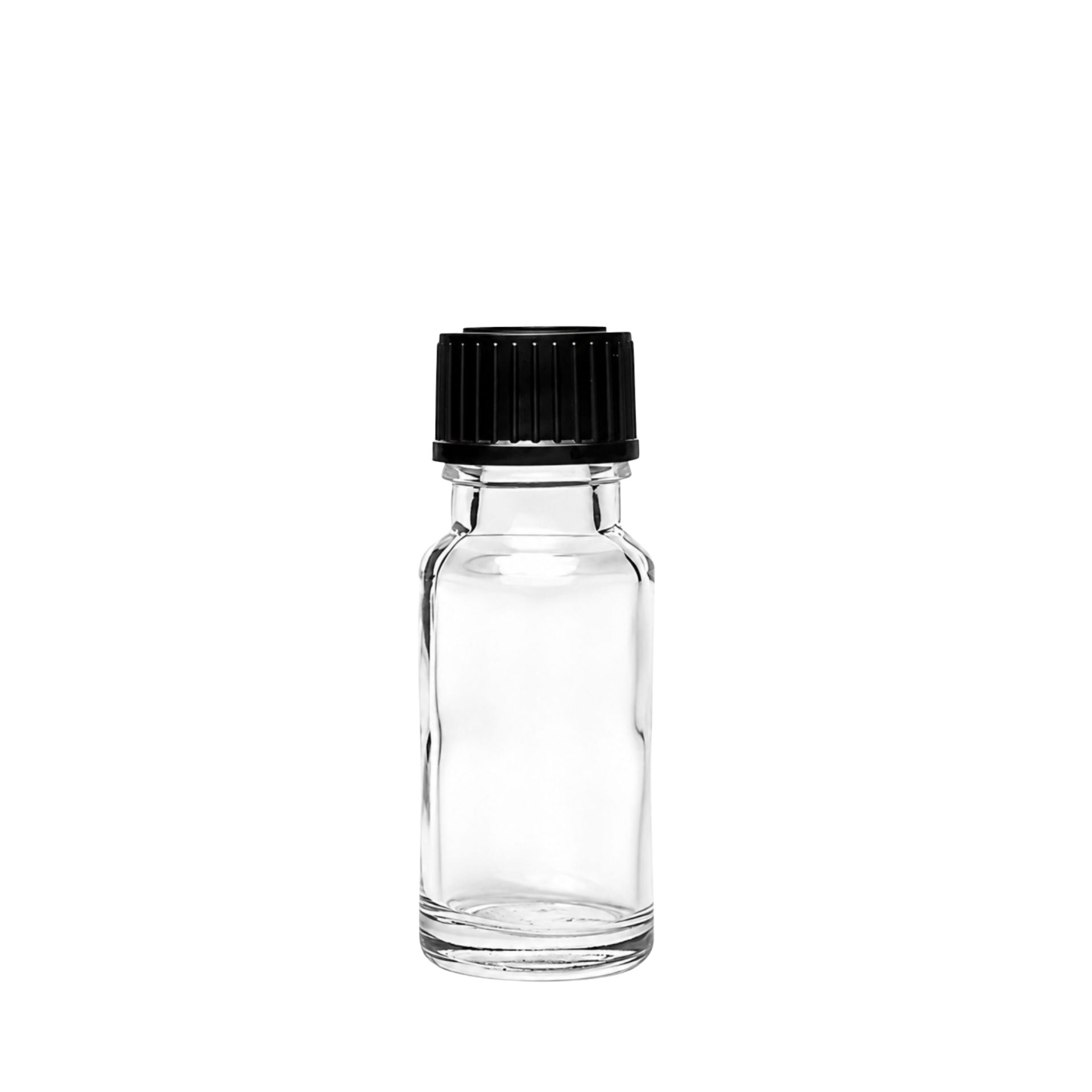Apothekerflasche 10 ml mit Schraubverschluss aus klarem Glas, ideal zur Aufbewahrung von Flüssigkeiten, Laboranwendungen und Apothekenbedarf. Hochwertiges Design für präzise Dosierung und sichere Lagerung.