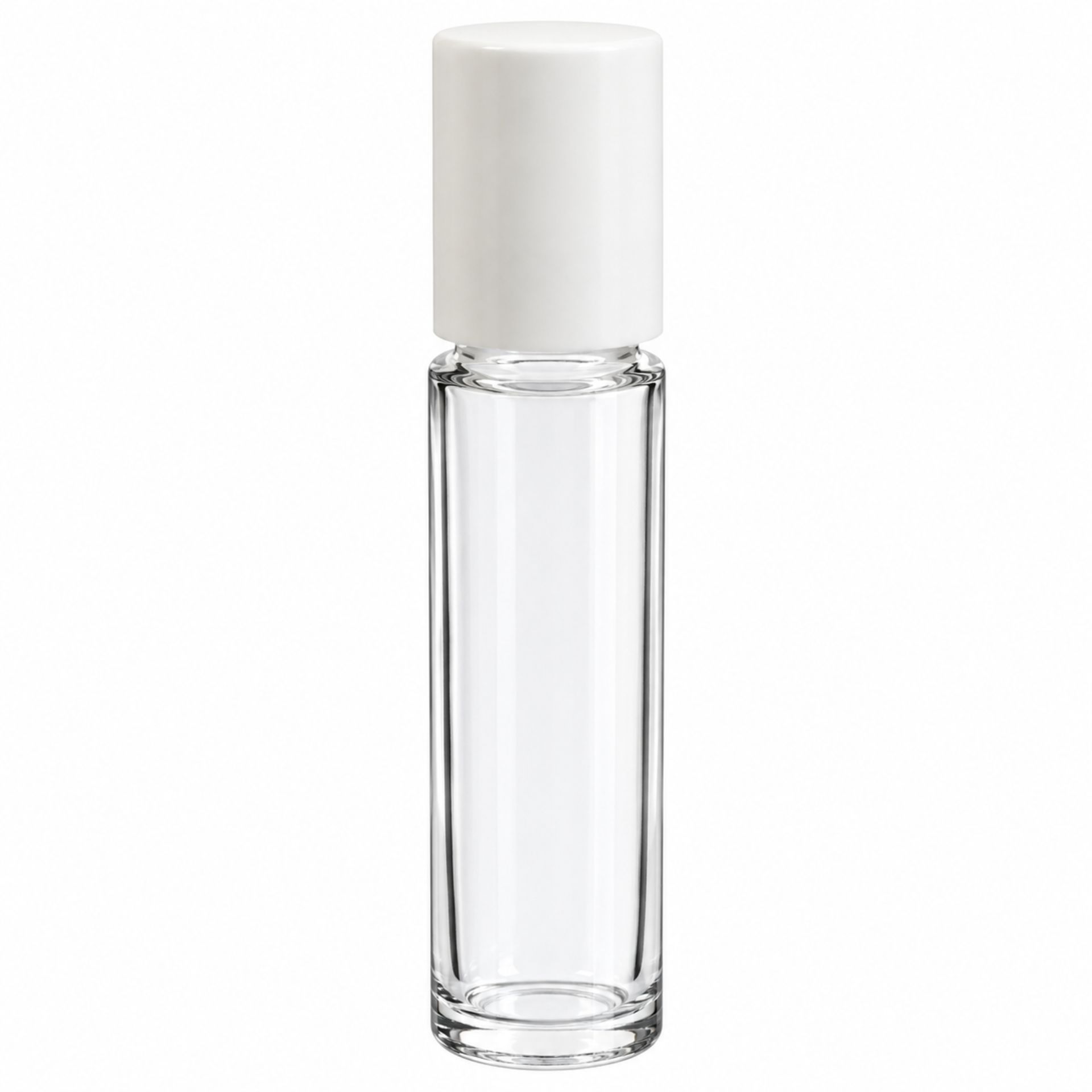 Leere 10 ml Deodorant Roll-On Flasche aus BPA-freiem Glas mit wiederbefüllbarem Design, ideal für DIY natürliche Düfte und Pflegeprodukte.