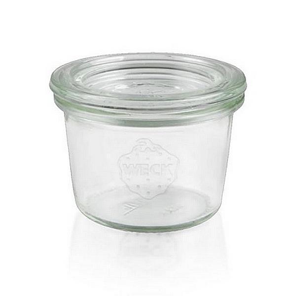 WECK Sturzglas   80 ml Mini Einmachglas mit Deckel
